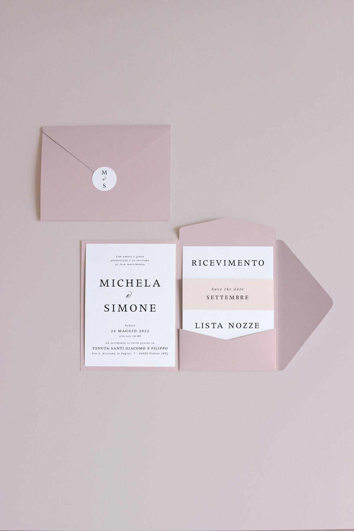 Partecipazione Cofanetto Pocket Fold Nuances