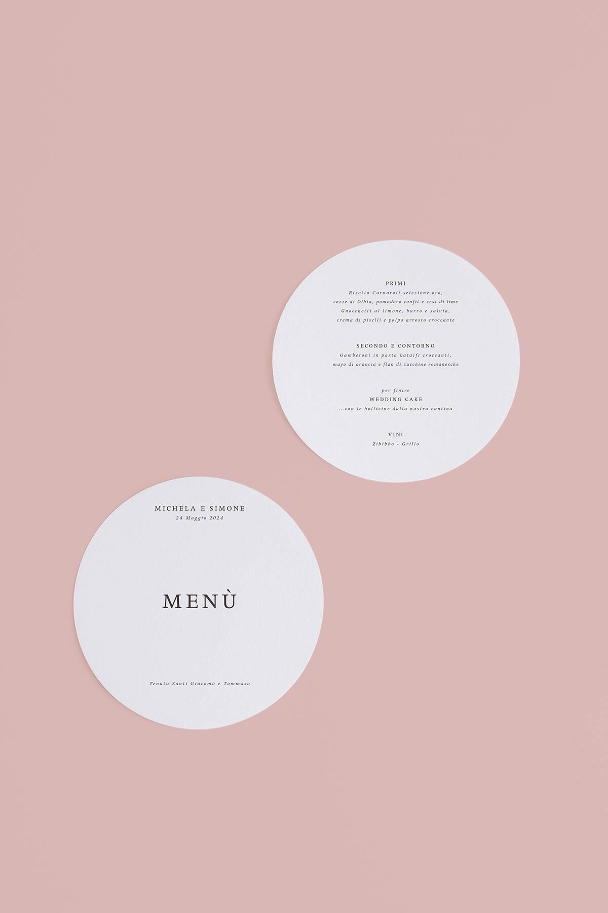 Menu Tondo Nuances