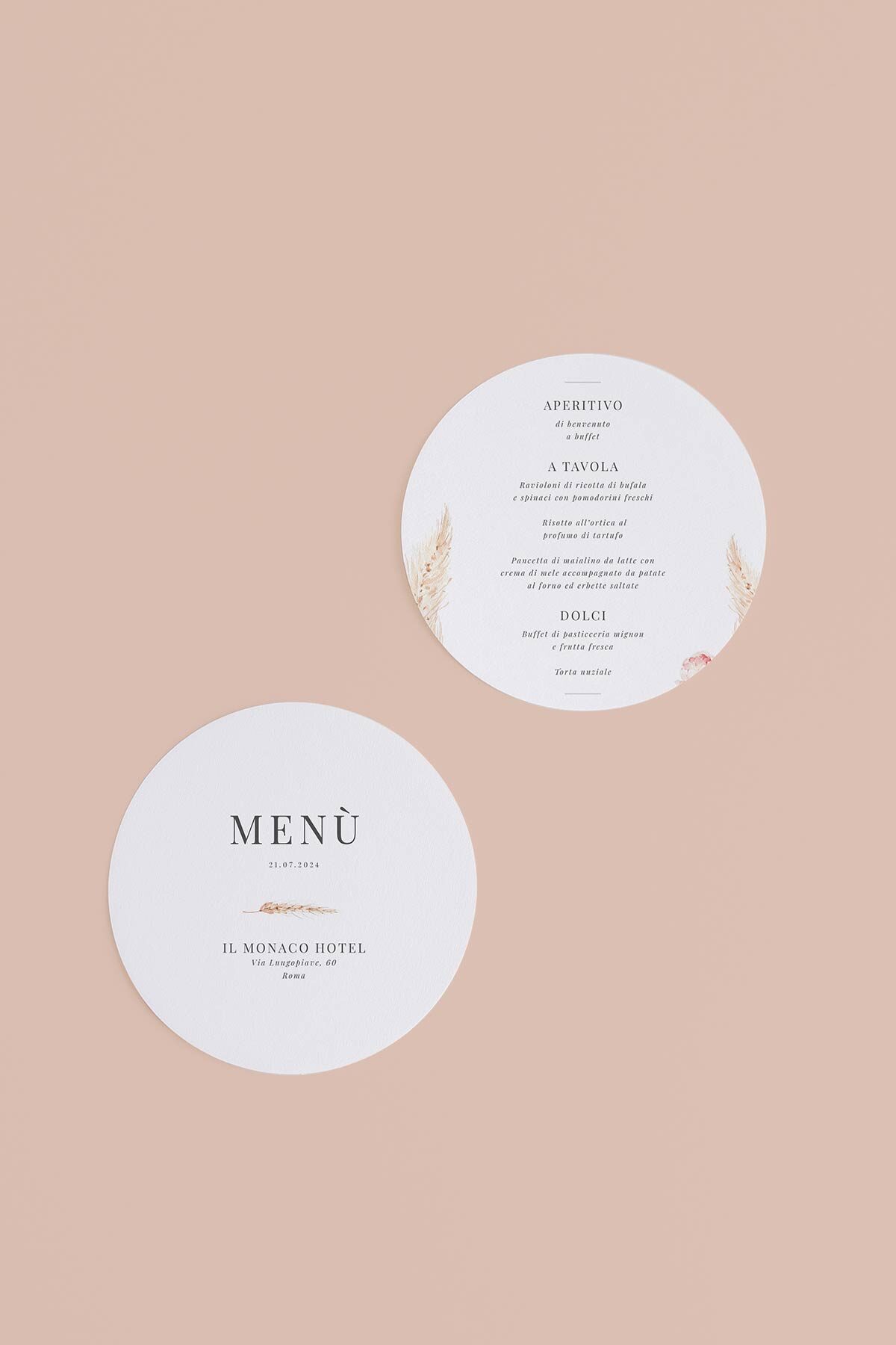 Menu Tondo Pampas
