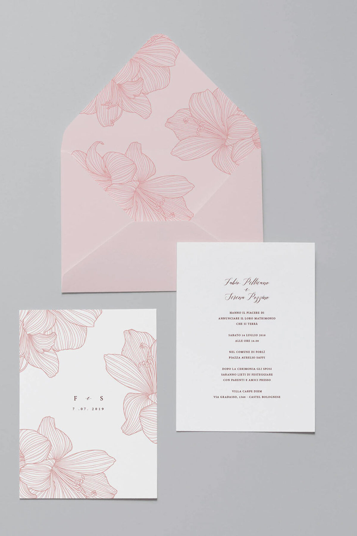 Partecipazione Busta Stampata New Elegance