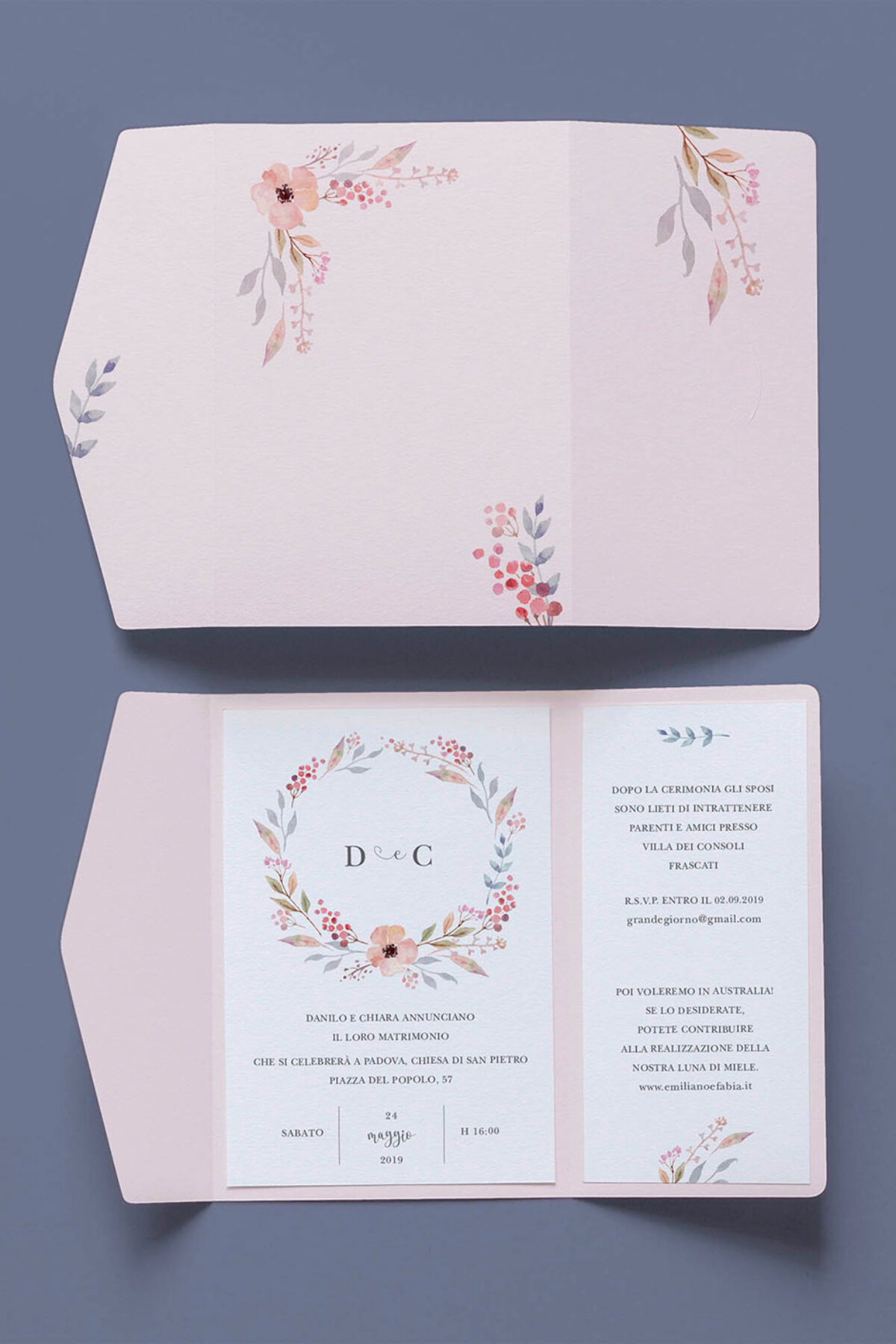 Partecipazioni Nozze Cofanetto Easy Bloom