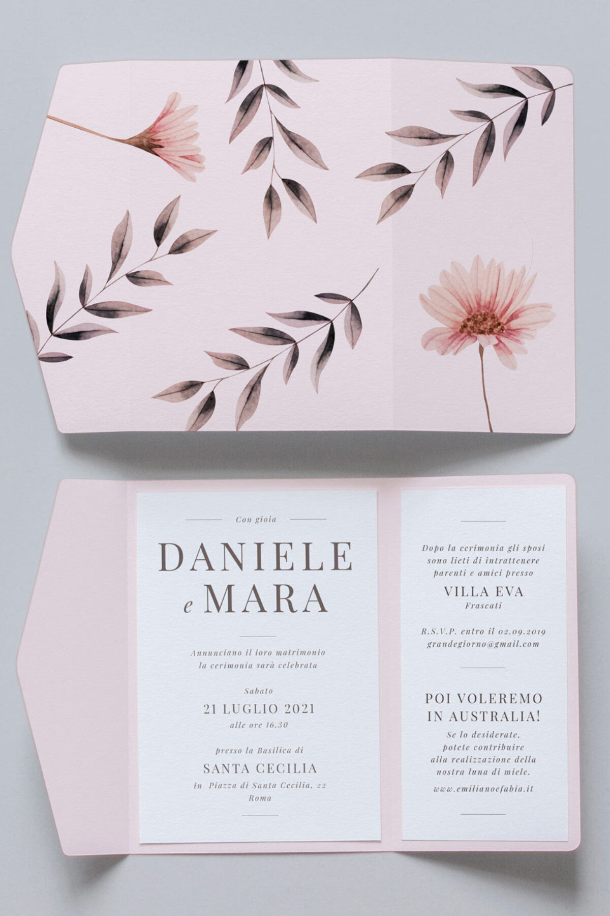 Partecipazioni Nozze Cofanetto Easy Blush