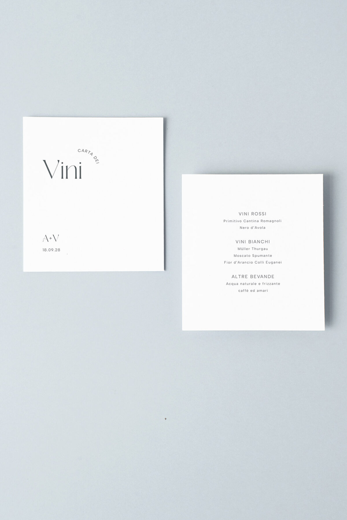 Menu Carta dei Vini Pebbles