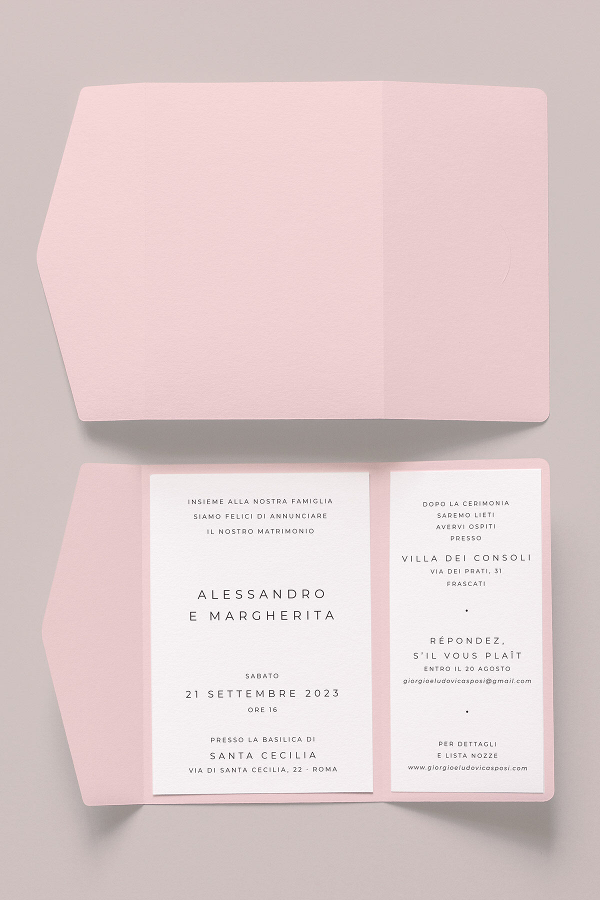 Partecipazione Nozze Cofanetto Easy Pochette