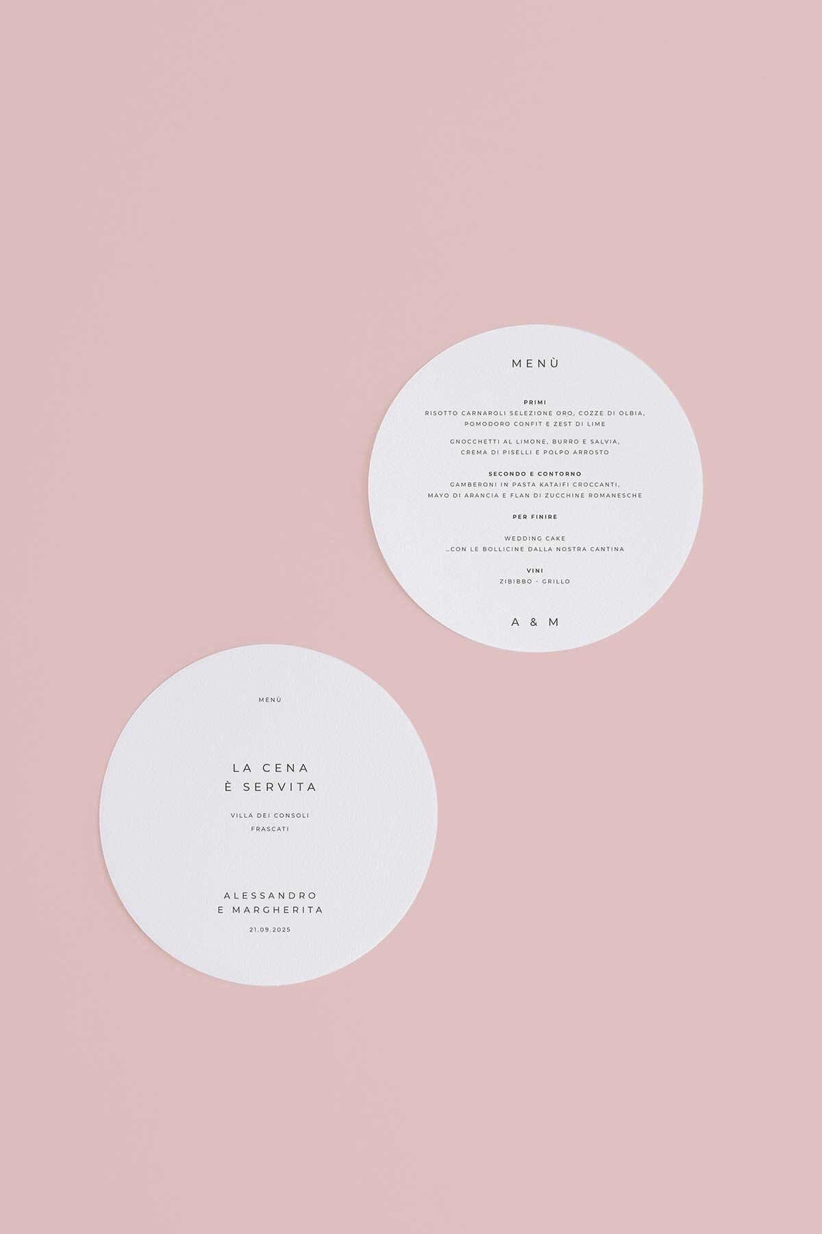 Menu Tondo Pochette