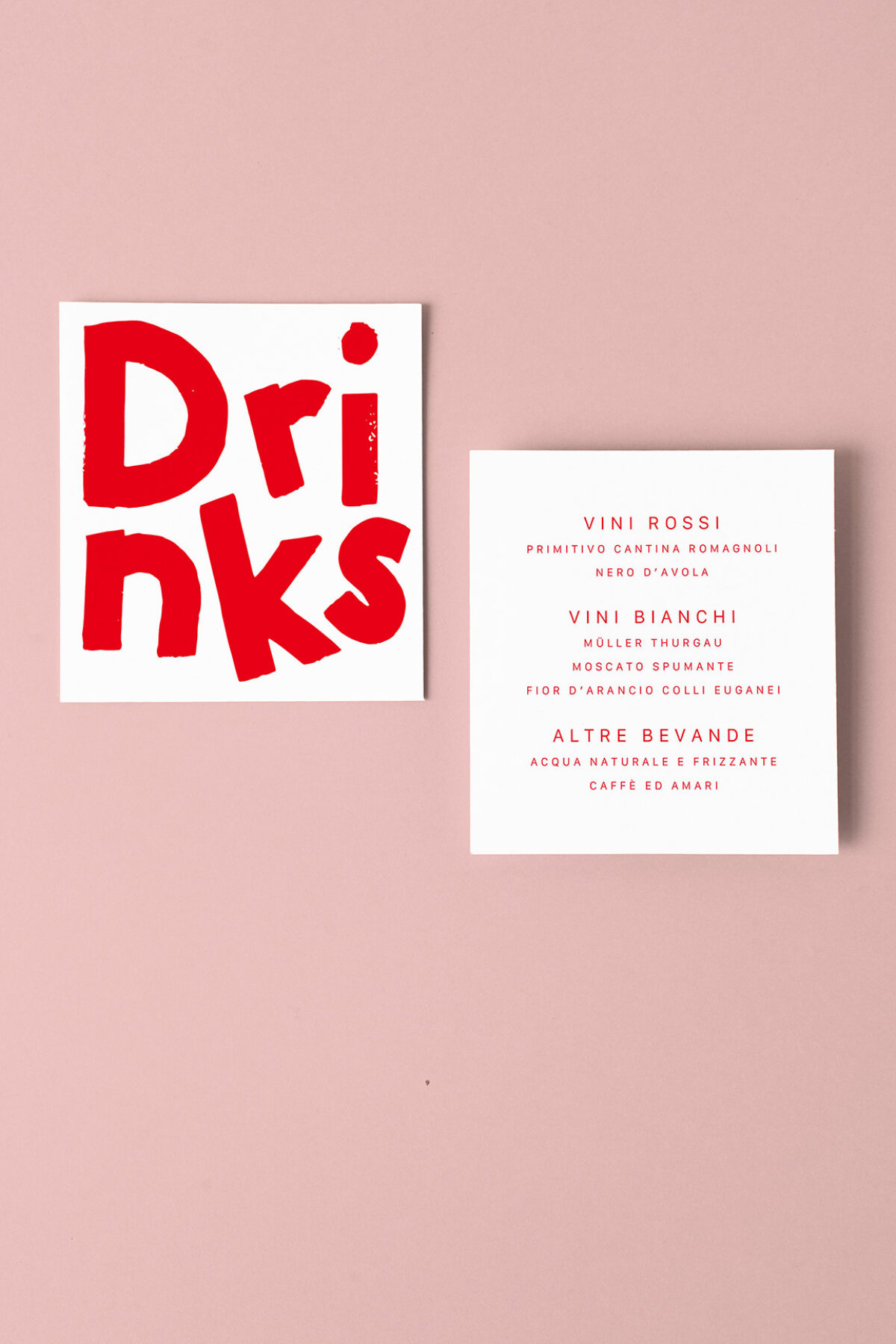 Menu Carta dei Vini Poster