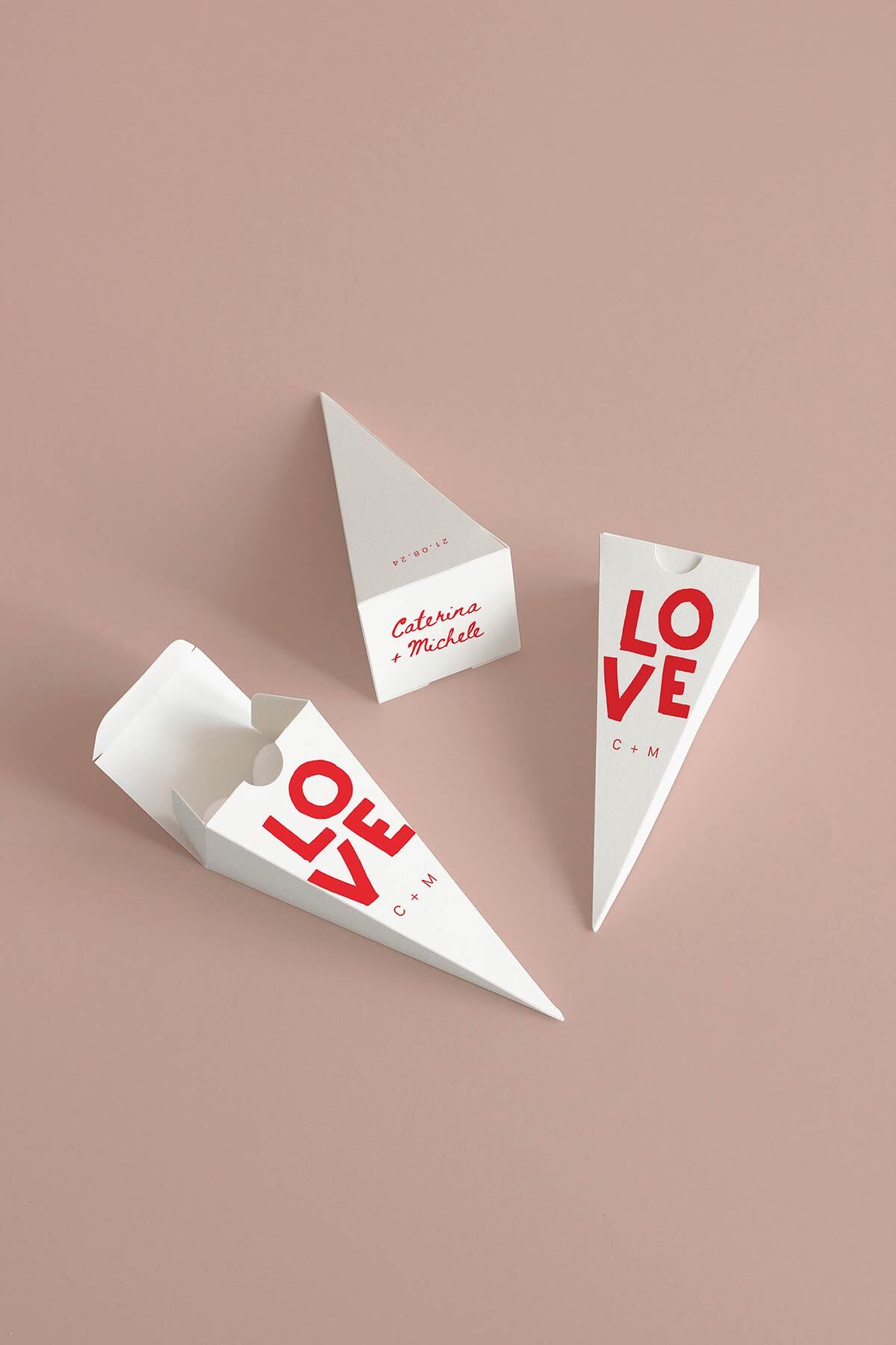 Cono Portariso A Piramide Stampato Poster Ok ci sposiamo