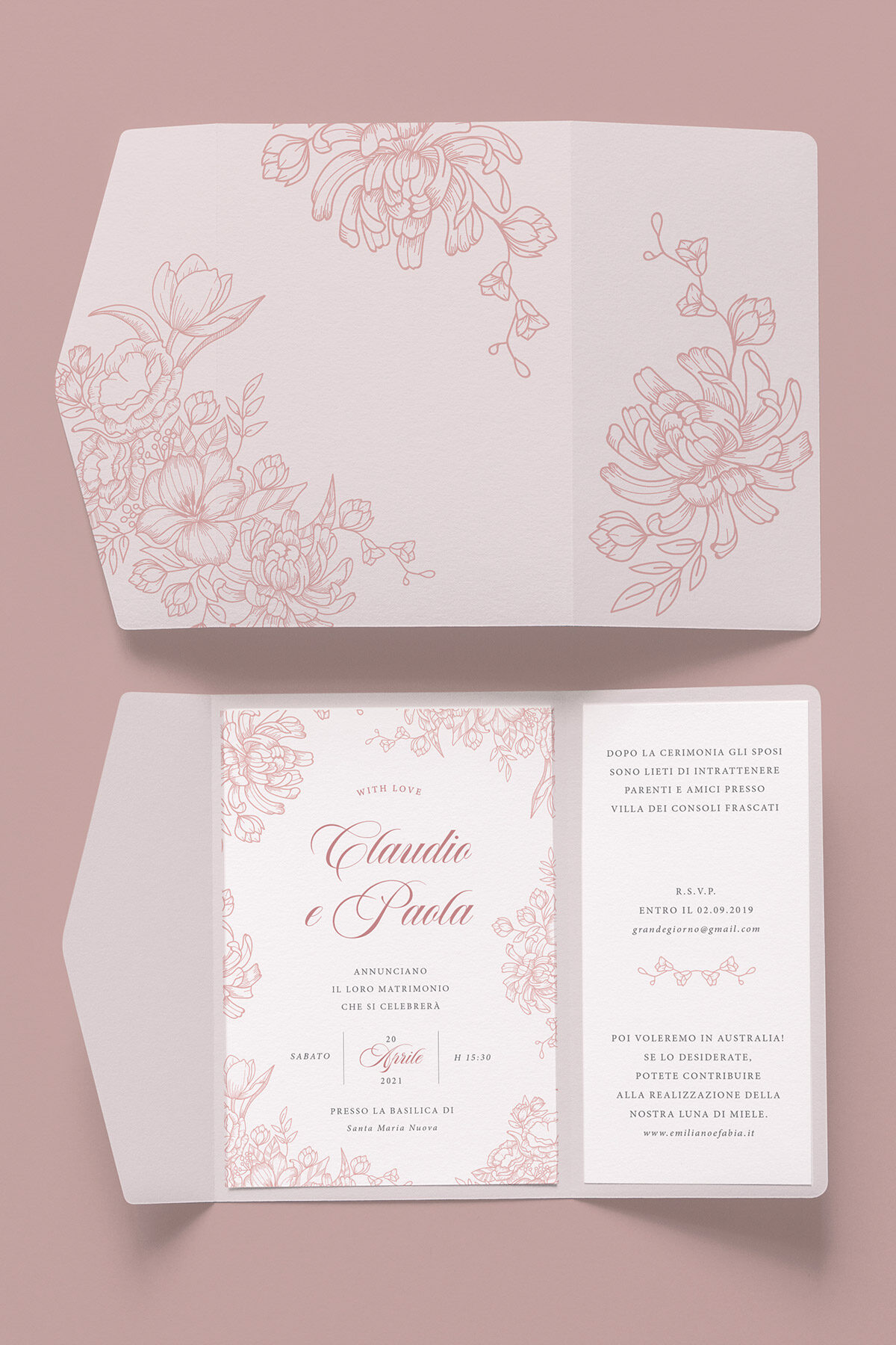 Partecipazione Nozze Cofanetto Easy Provenza