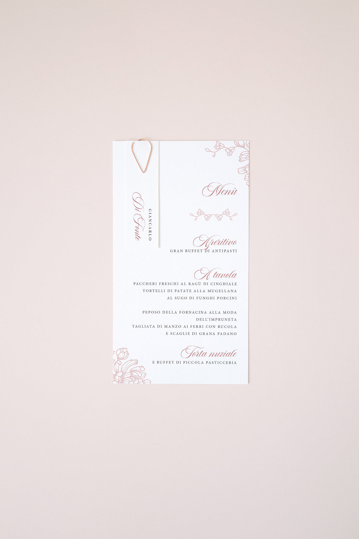 Menu con Segnaposto Provenza