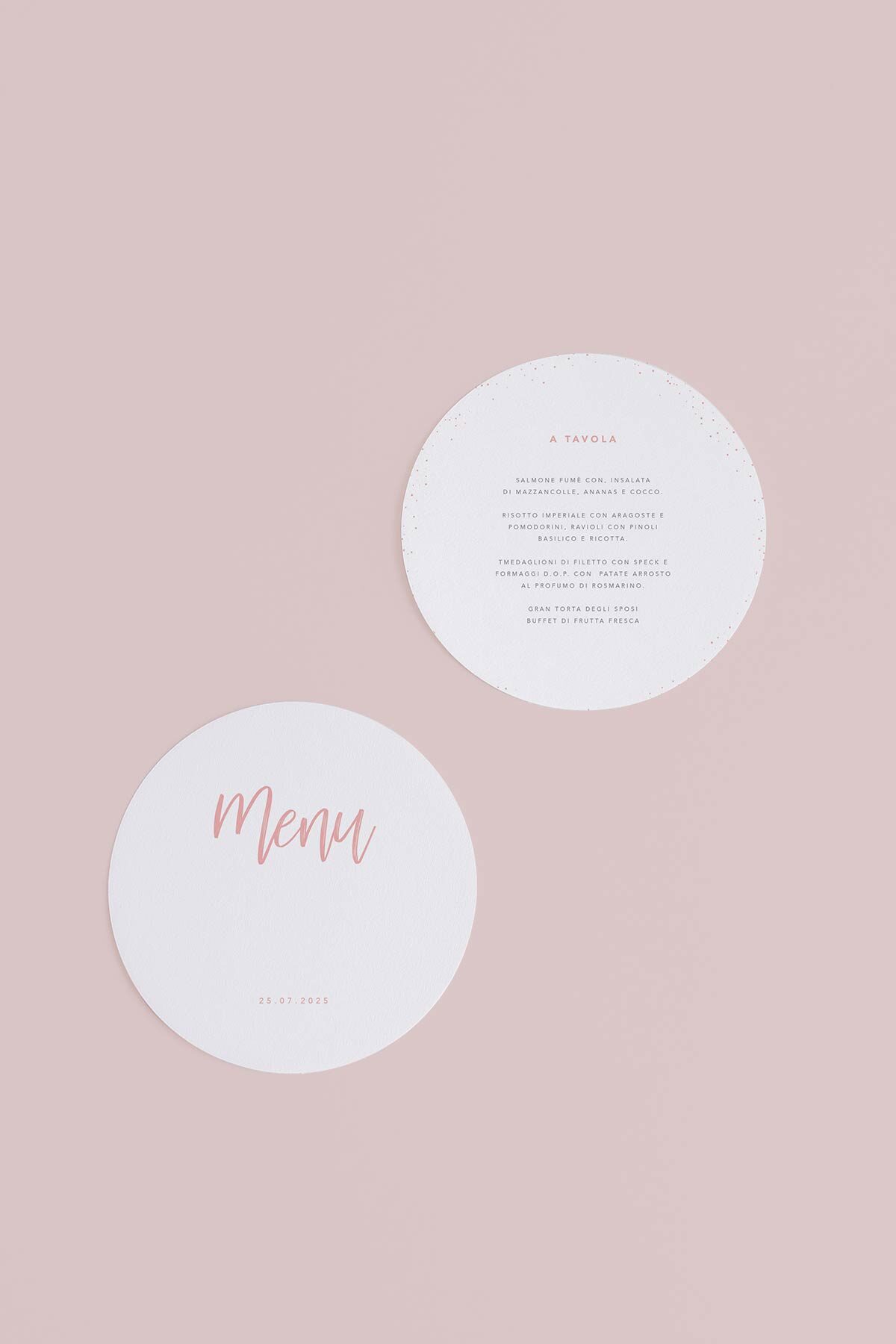 Menu Tondo Romantica
