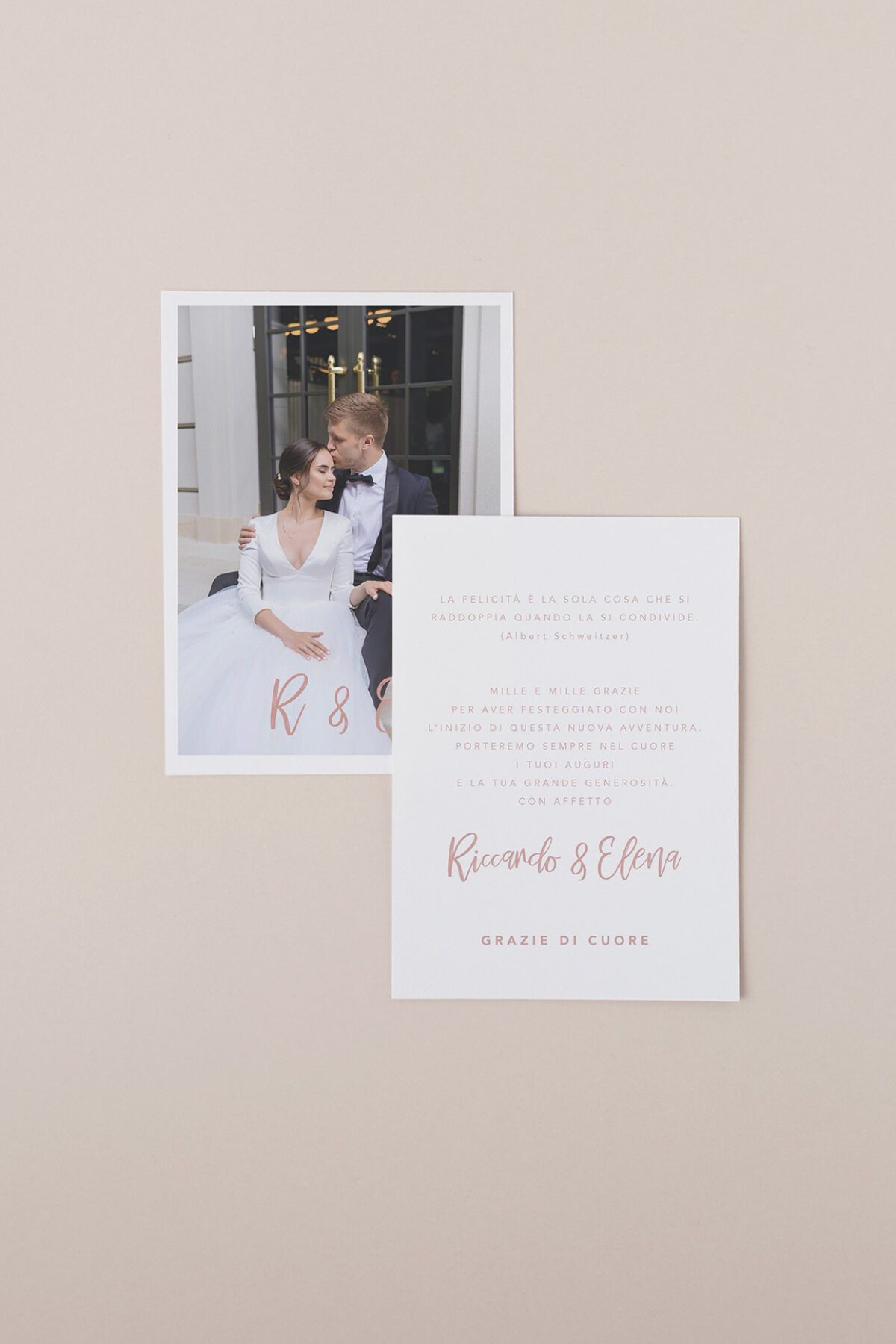 Ringraziamento Fotografico Romantica