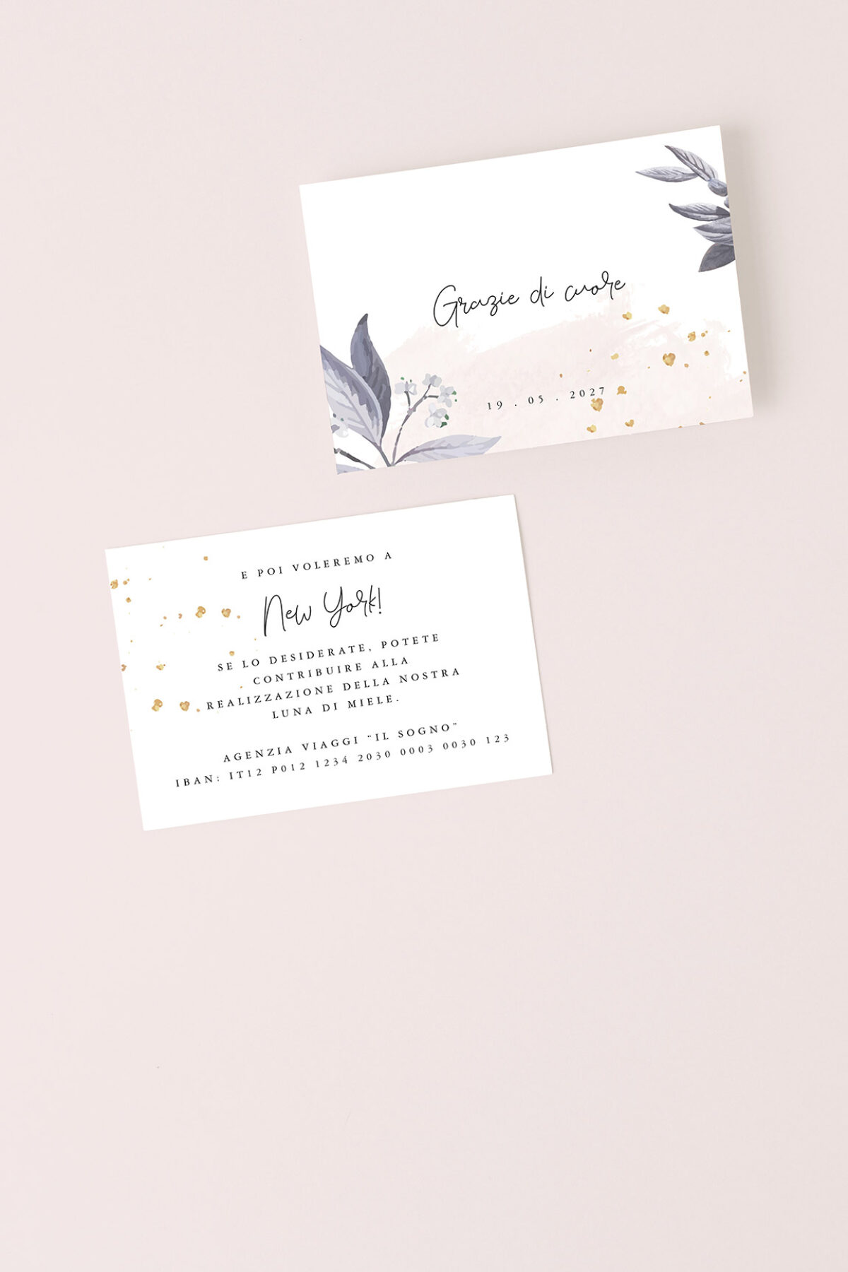 Biglietto Separato Rose Gold