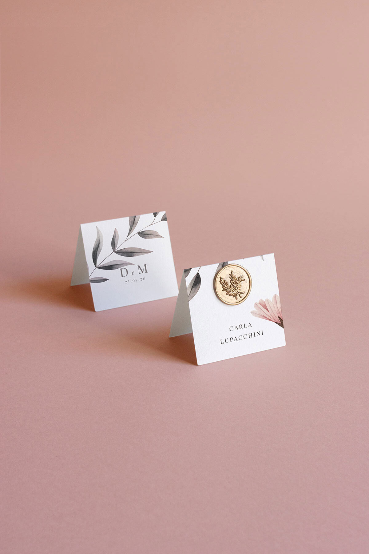 Segnaposto Cavaliere Con Ceralacca Blush