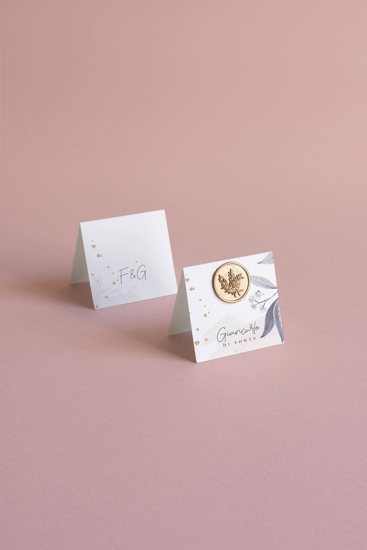 Segnaposto Cavaliere Con Ceralacca Rose Gold