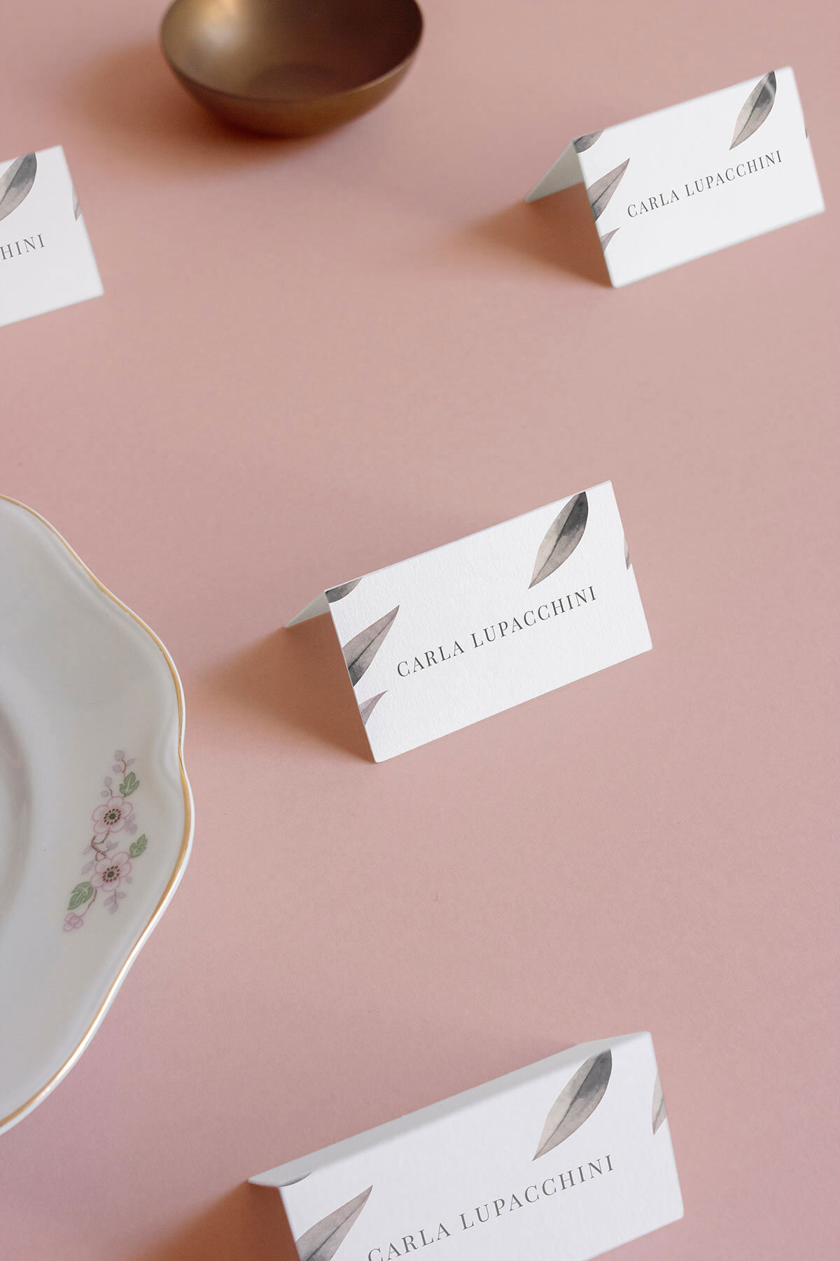 Segnaposto Matrimonio Cavaliere Blush