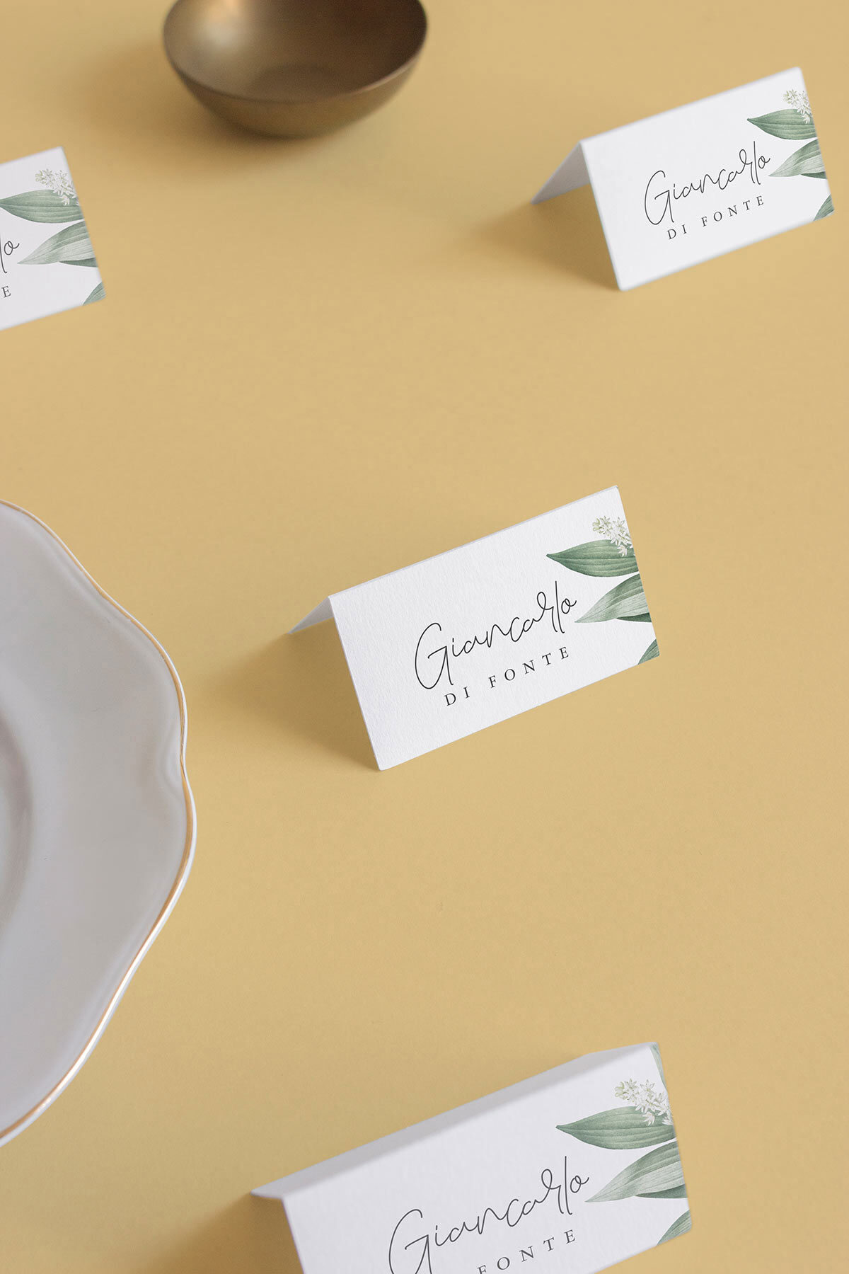 Segnaposto Matrimonio Cavaliere Botanico
