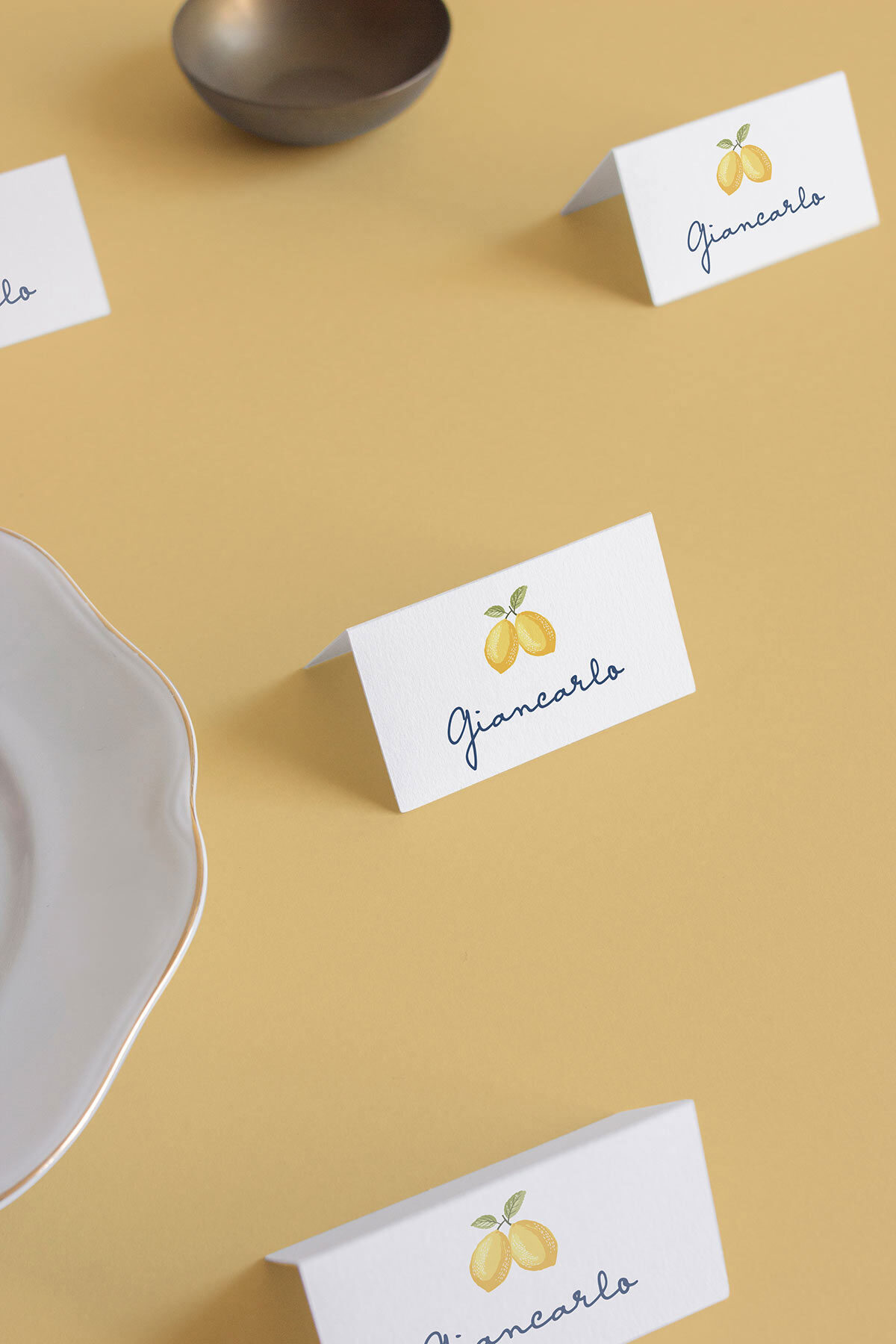 Segnaposto Matrimonio Cavaliere Limoni