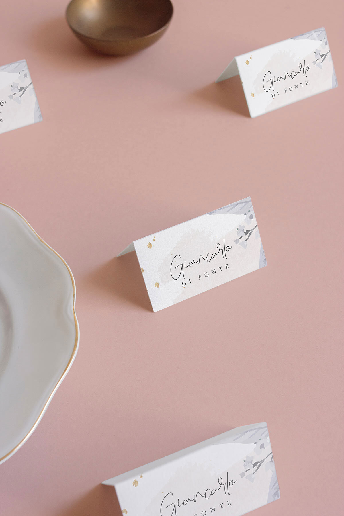 Segnaposto Matrimonio Cavaliere Rose Gold
