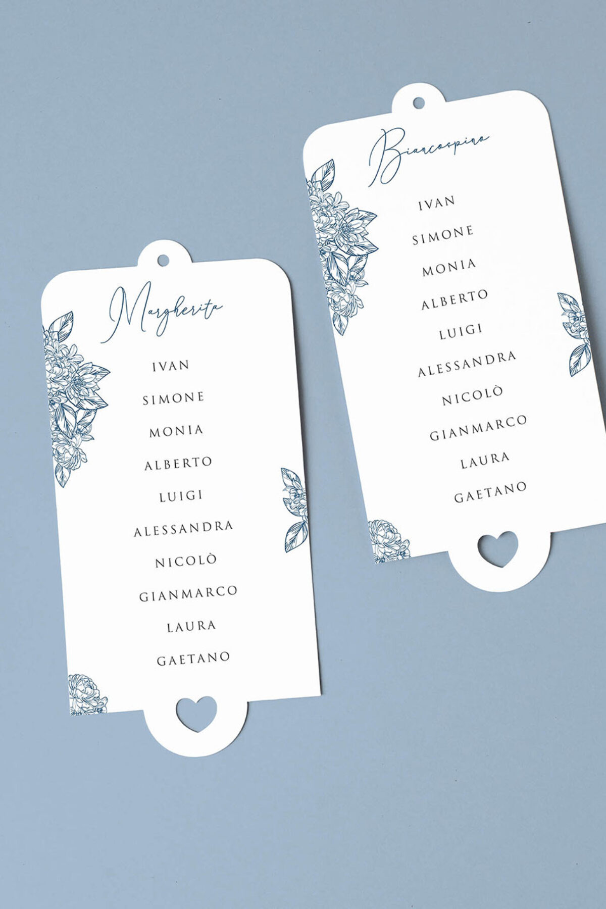 Tableau Matrimonio Blu Vintage