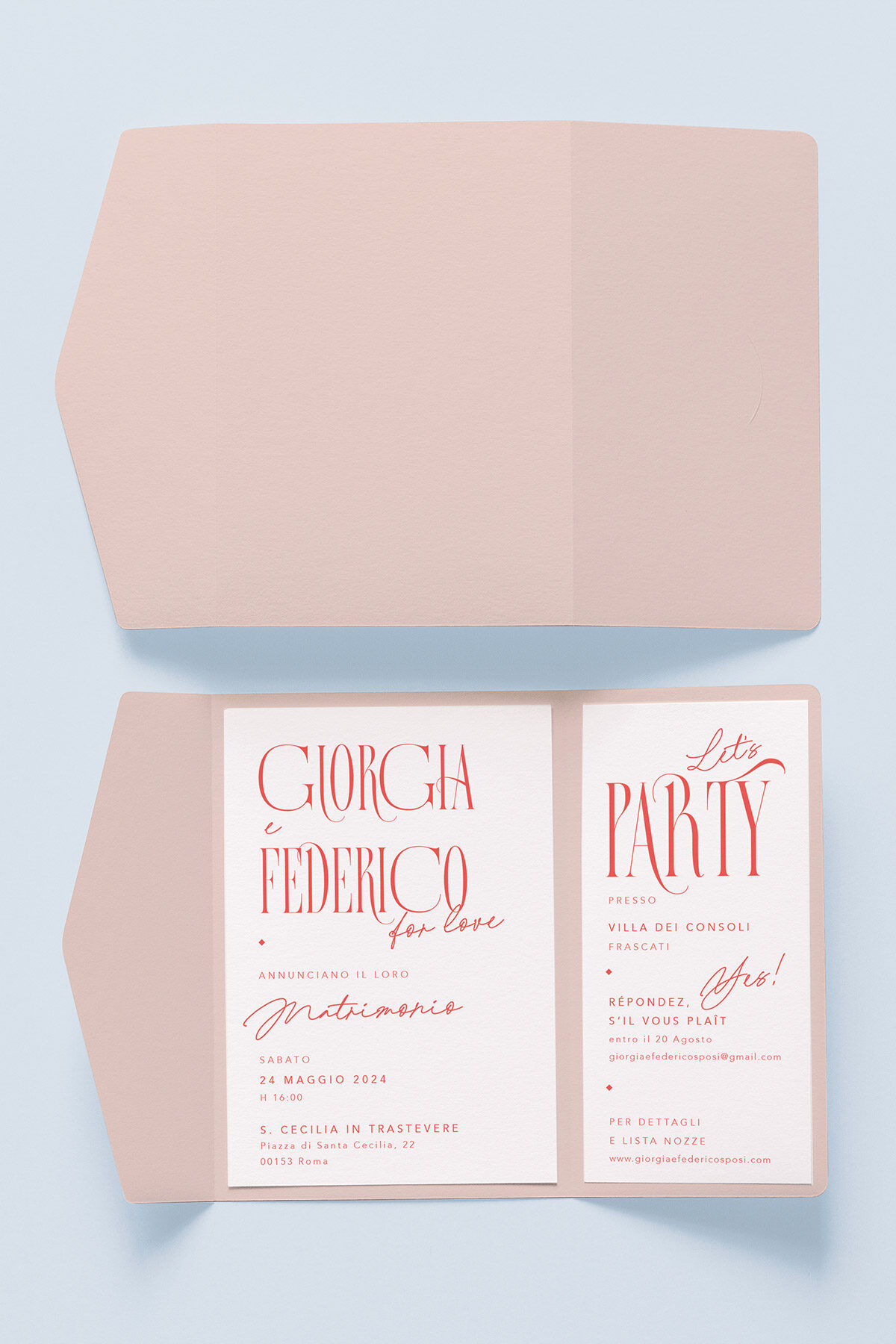 Partecipazione Nozze Cofanetto Easy Wavy