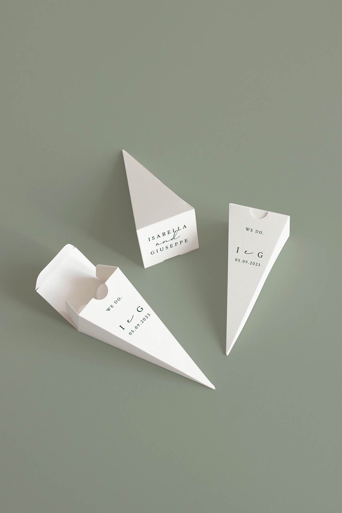 Cono Portariso A Piramide Stampato Wildflower botanico