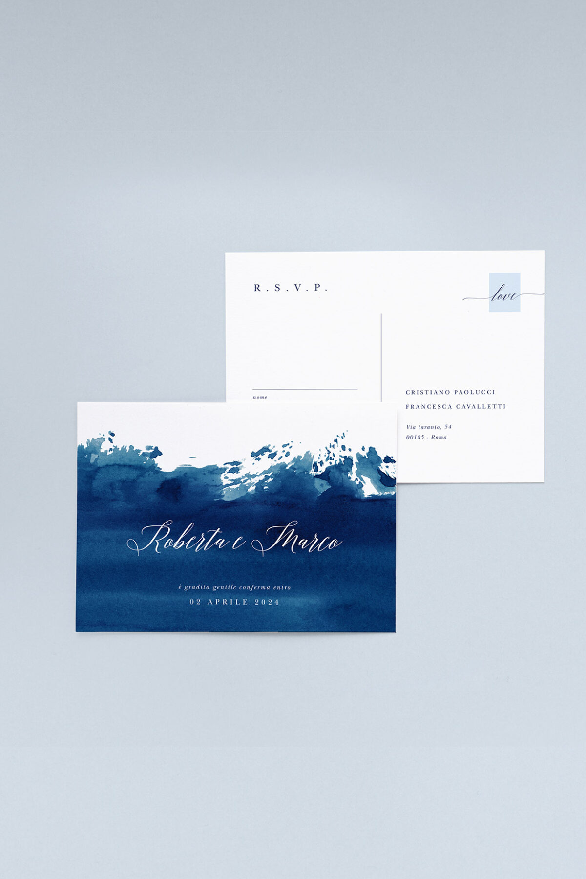 Biglietto RSVP Acqua