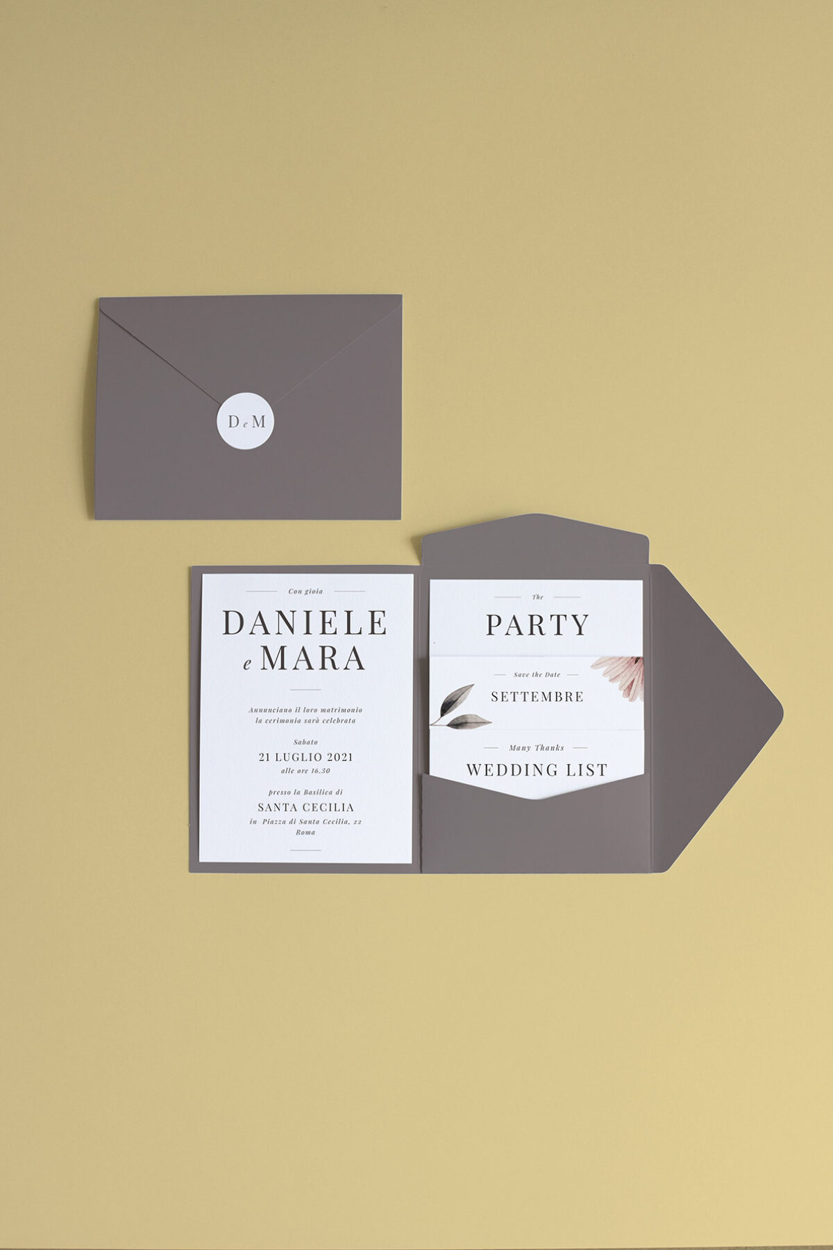 Partecipazione Cofanetto Pocket Fold Blush