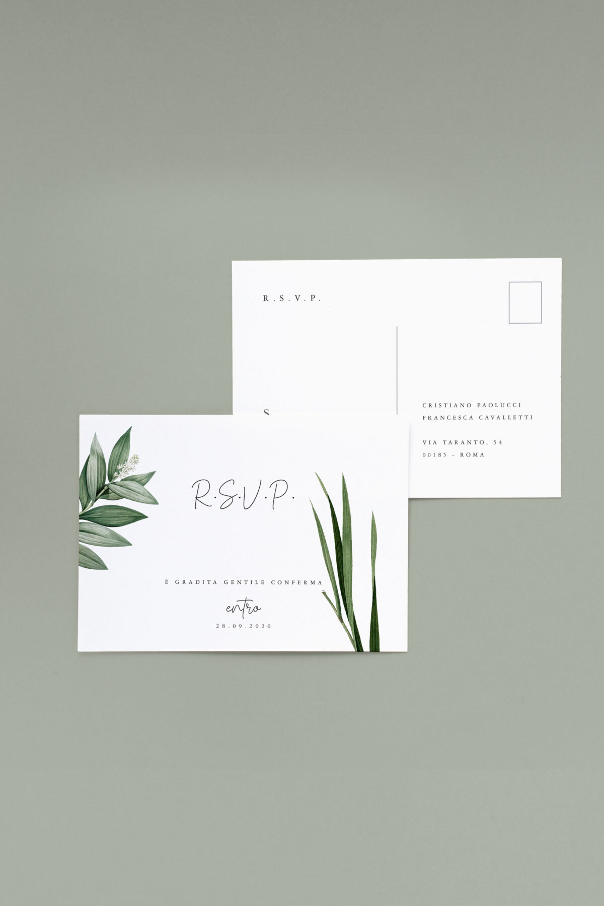 Rsvp Cartolina Botanico