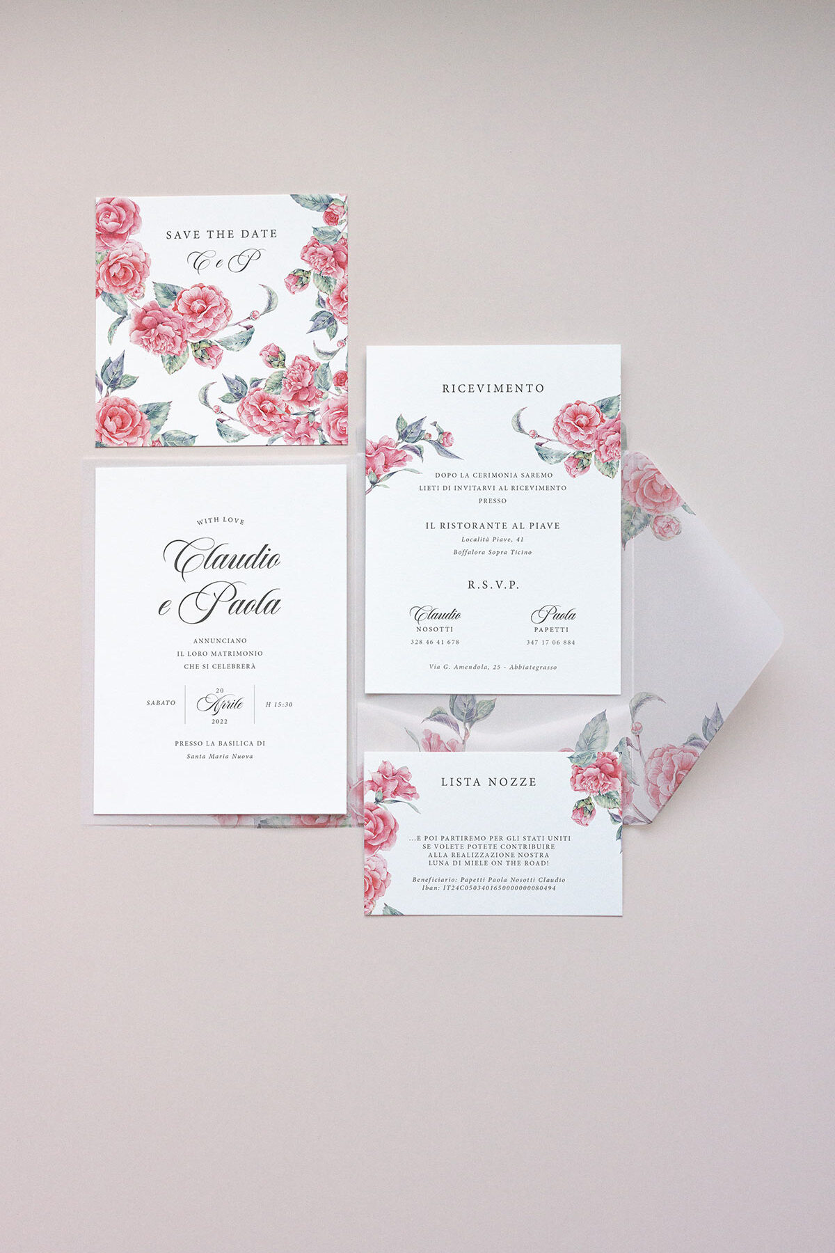 Pocket Fold Trasparente Camelie
