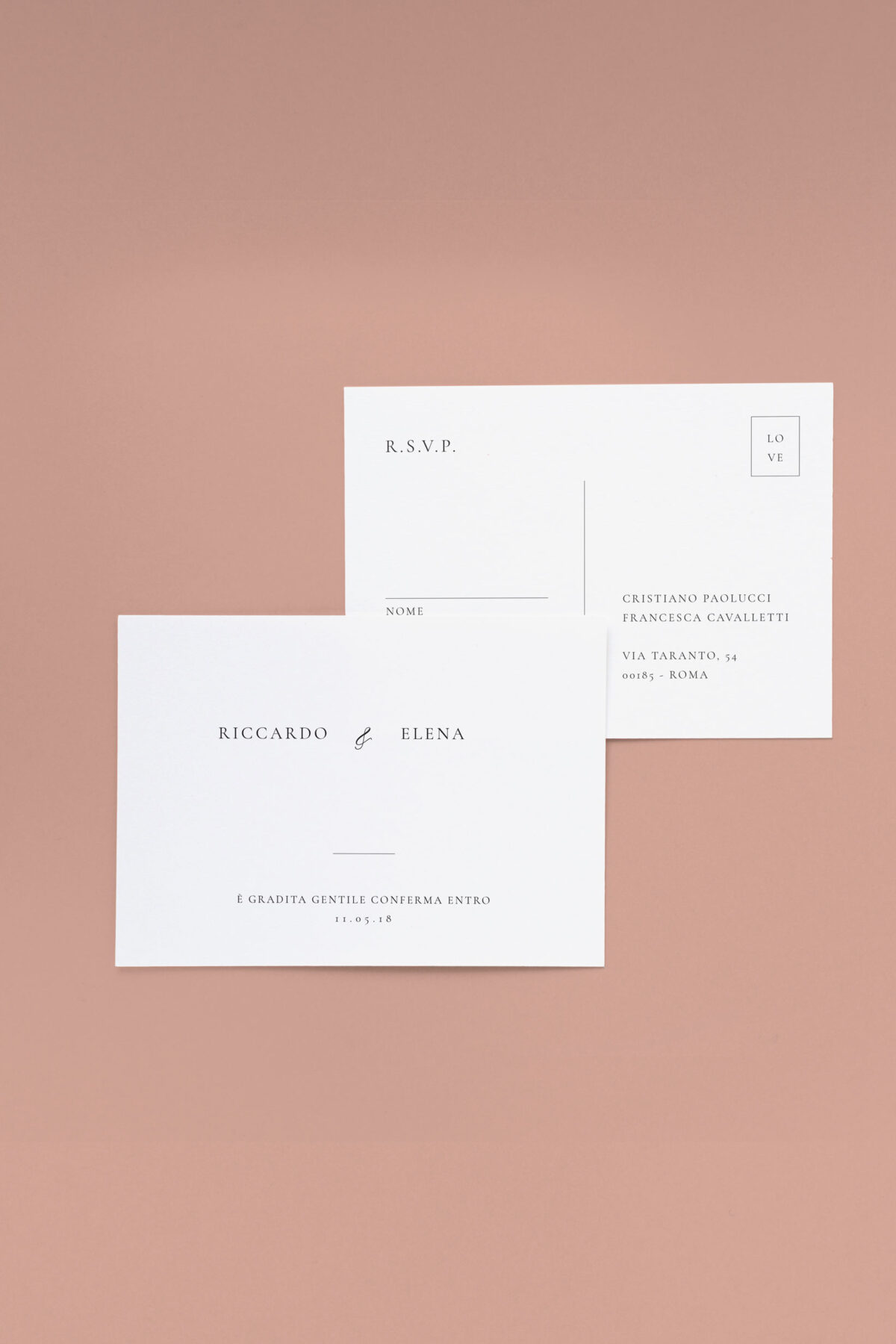Rsvp Cartolina Chiara