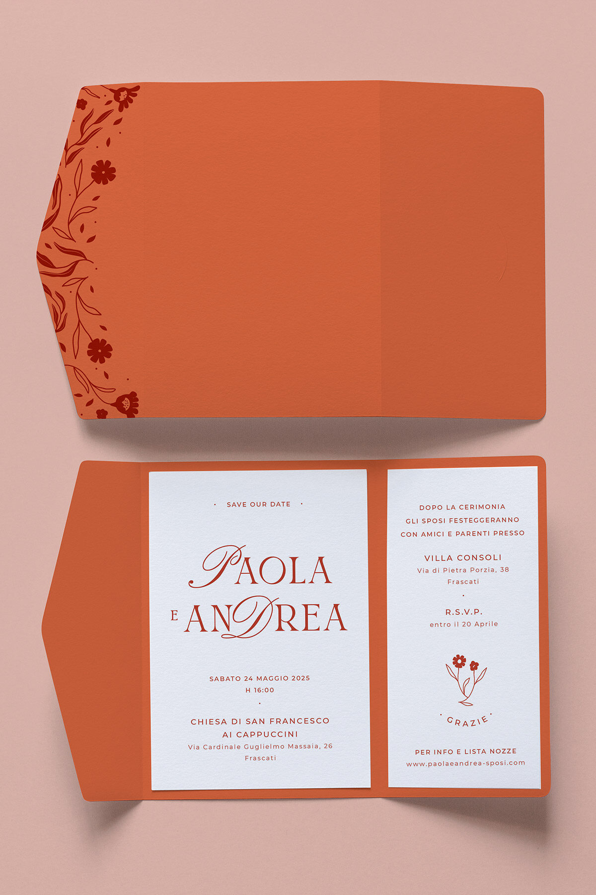 Partecipazione Nozze Cofanetto Easy Florique