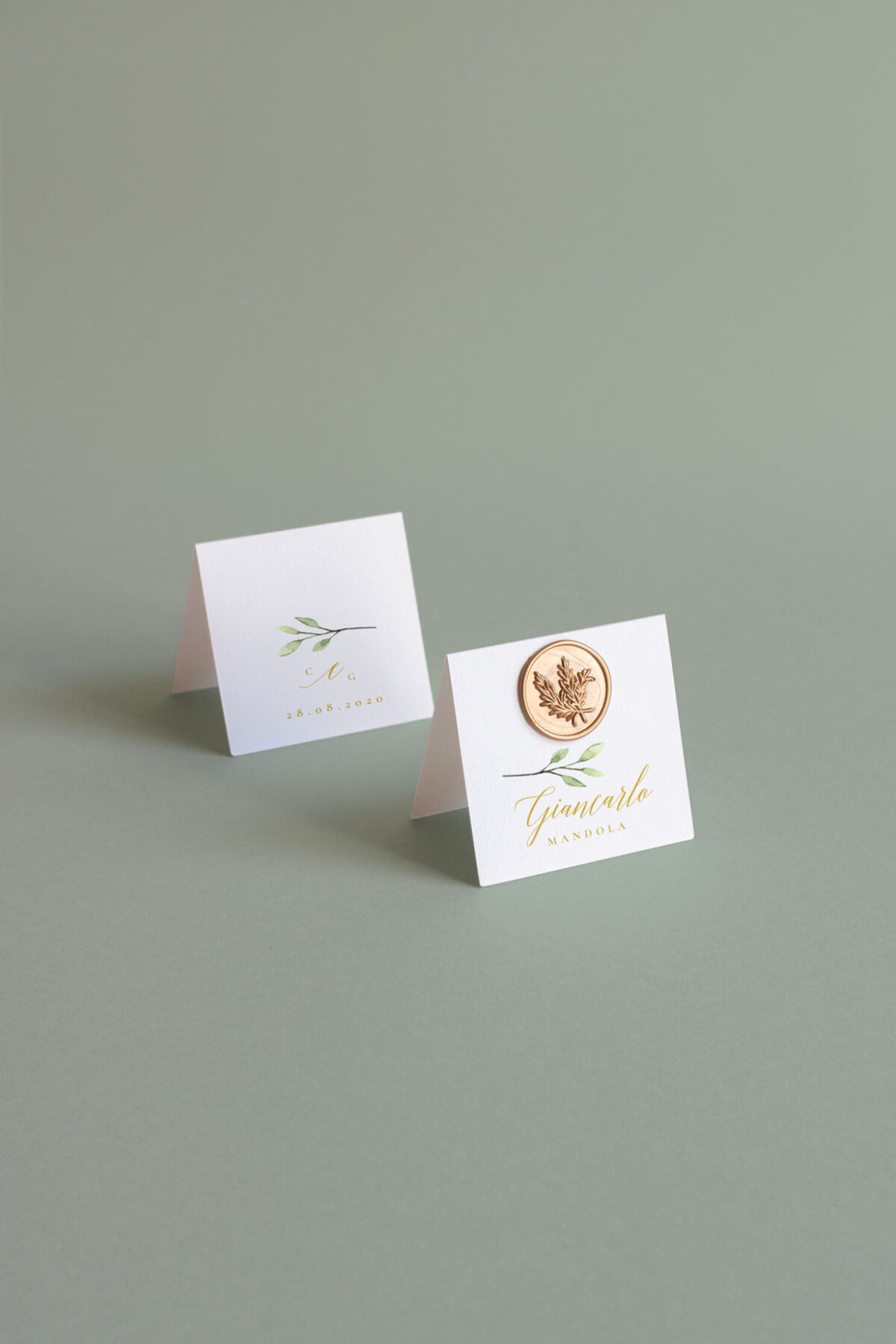 Segnaposto Cavaliere Con Ceralacca Golden