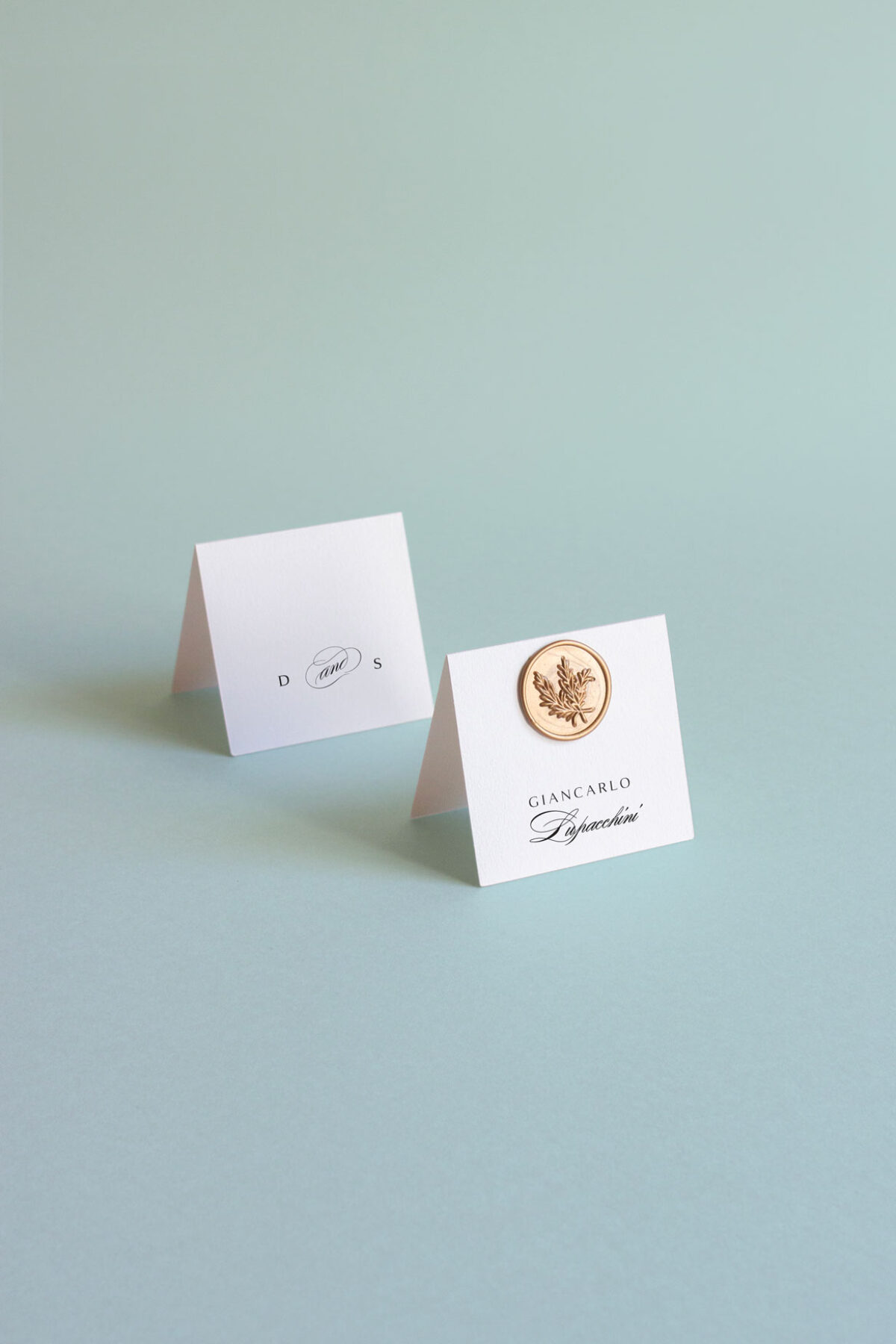 Segnaposto Cavaliere Con Ceralacca Lake Gold
