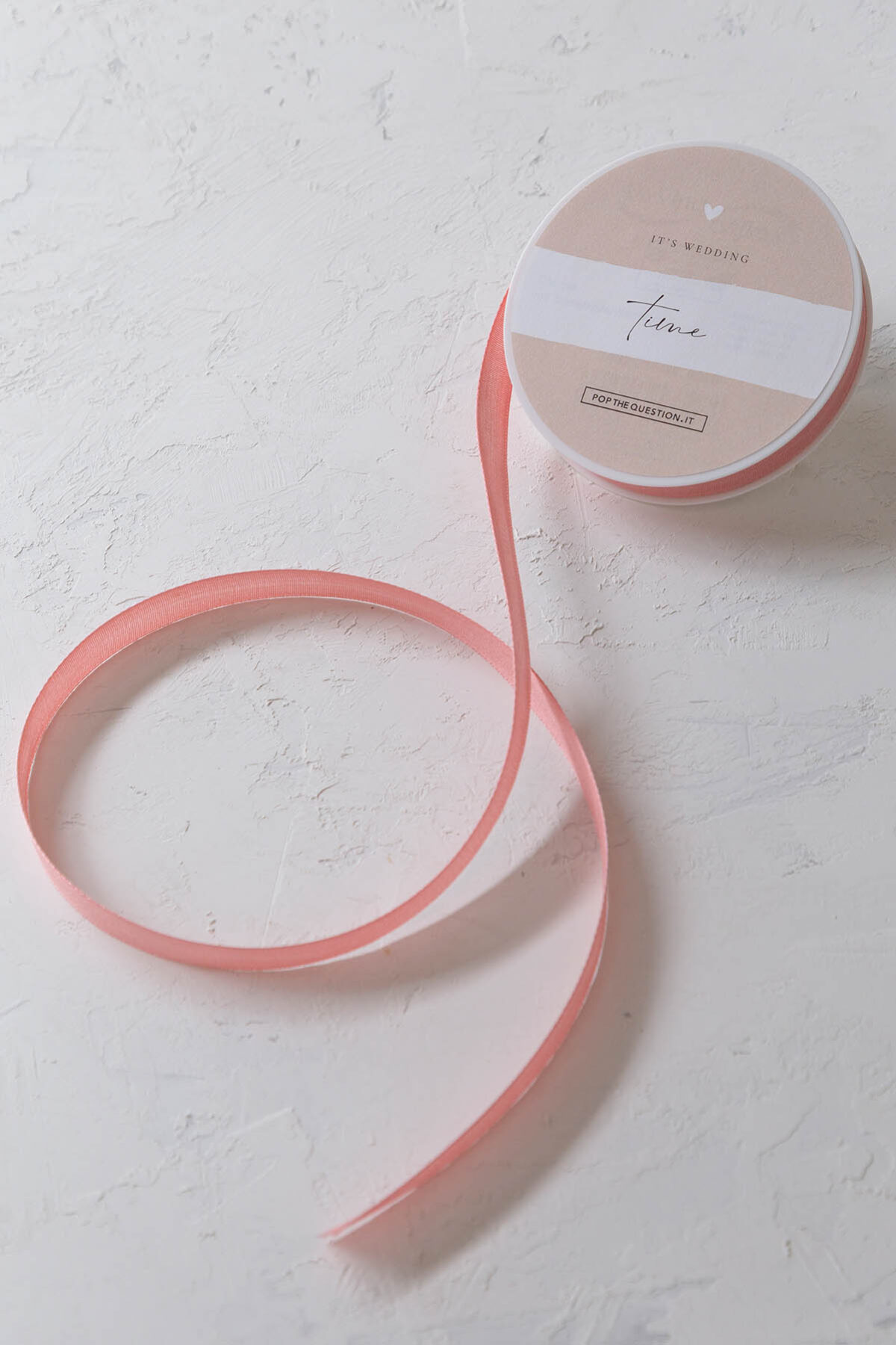 Nastrino Rosa In Puro Cotone (20 Metri)