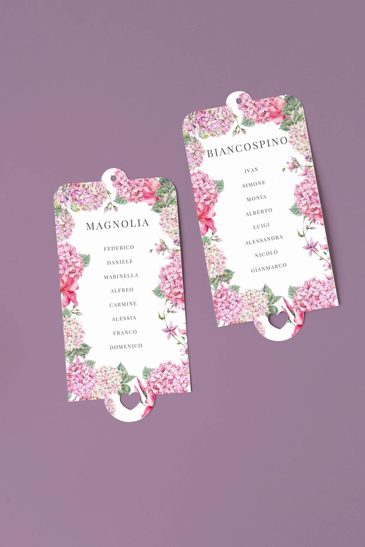 Tableau Matrimonio Ortensie Classiche