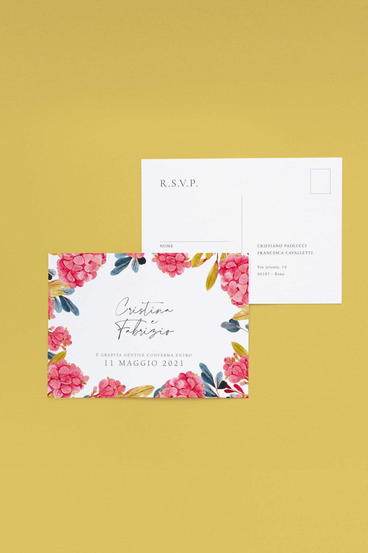 Rsvp Cartolina Ortensie Moderne