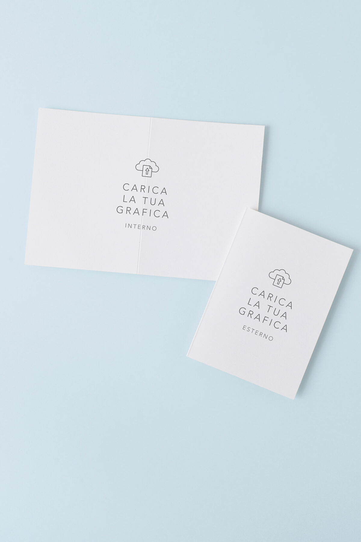 Partecipazione Essential Doppia Anta • Grafica Custom