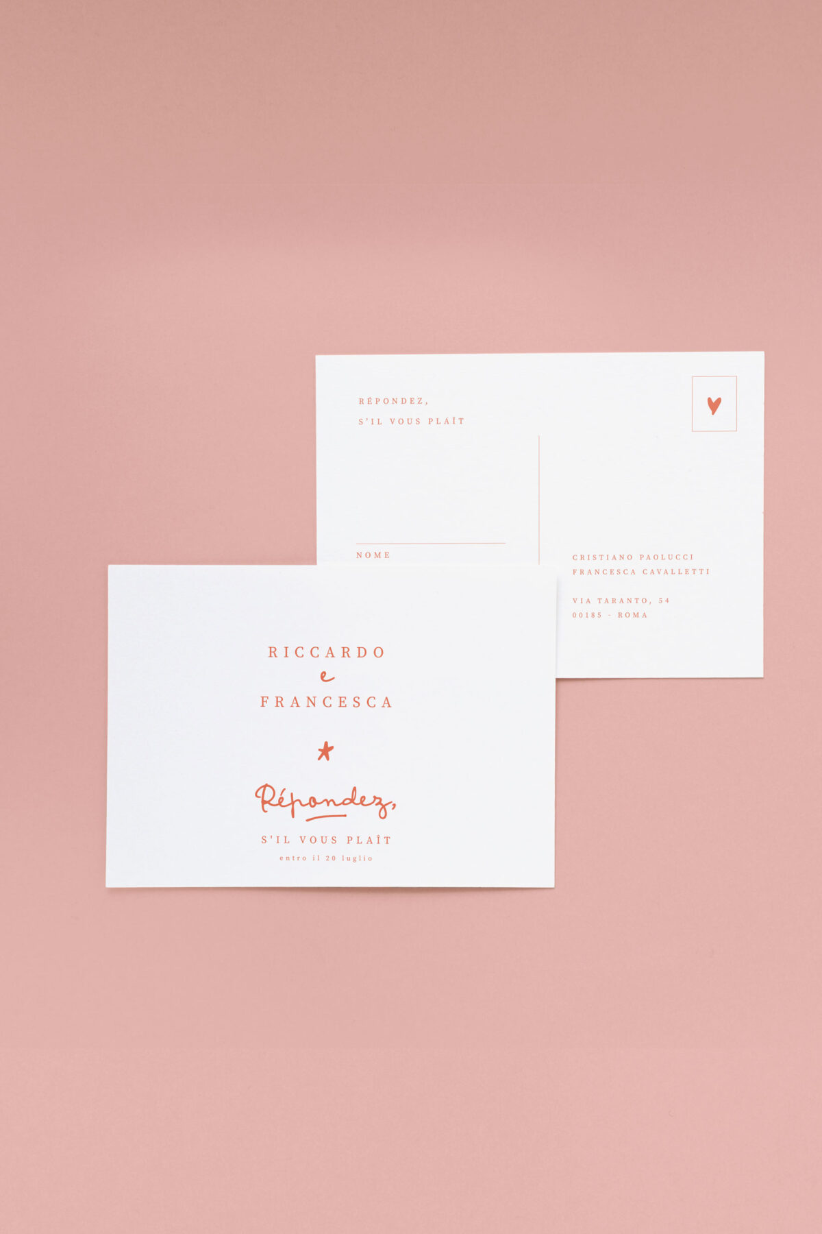 Rsvp Cartolina Poster Cuore