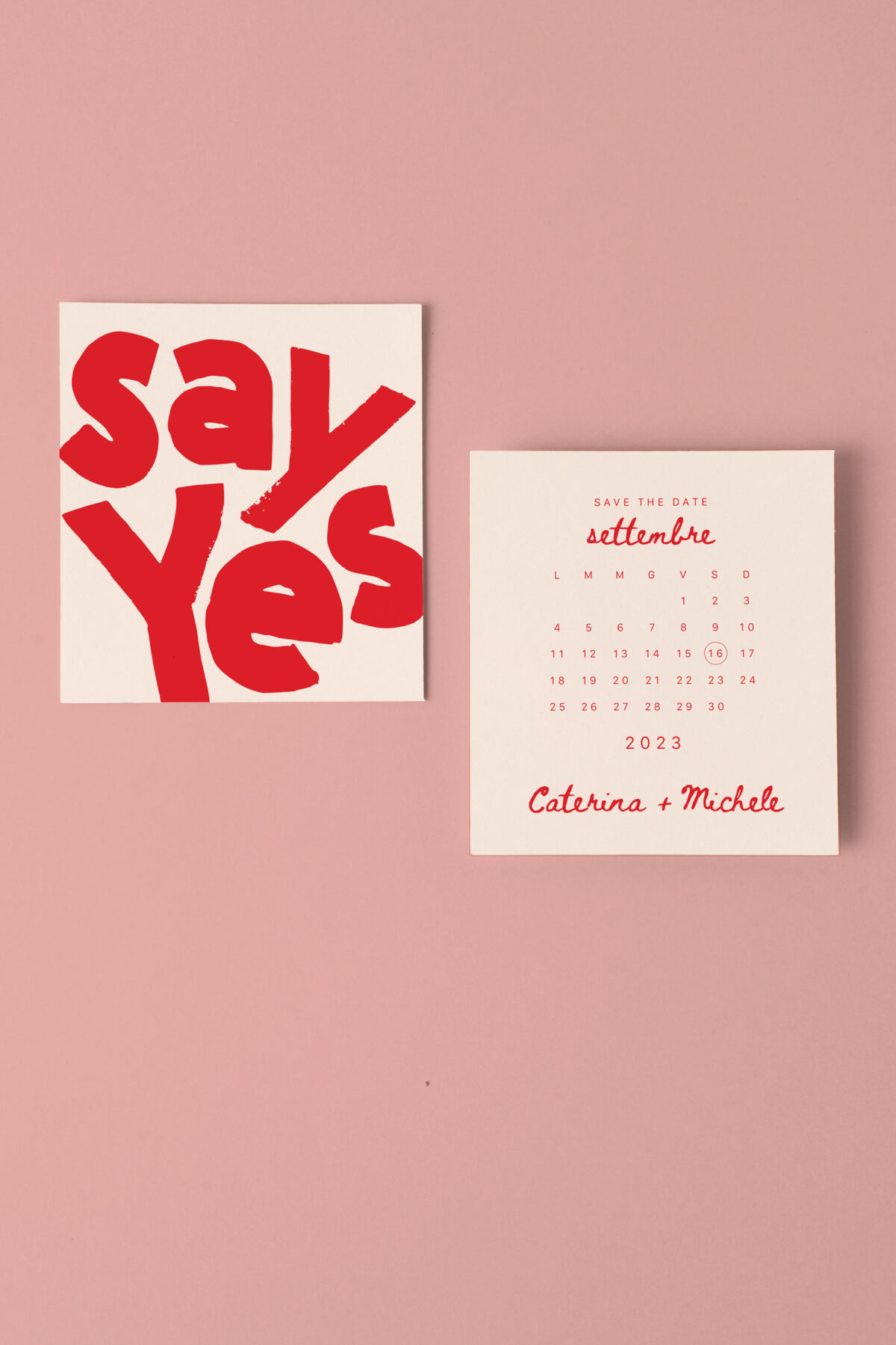 Save The Date Poster Ok Ci Sposiamo