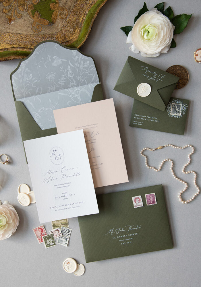 Partecipazione di matrimonio Primrose