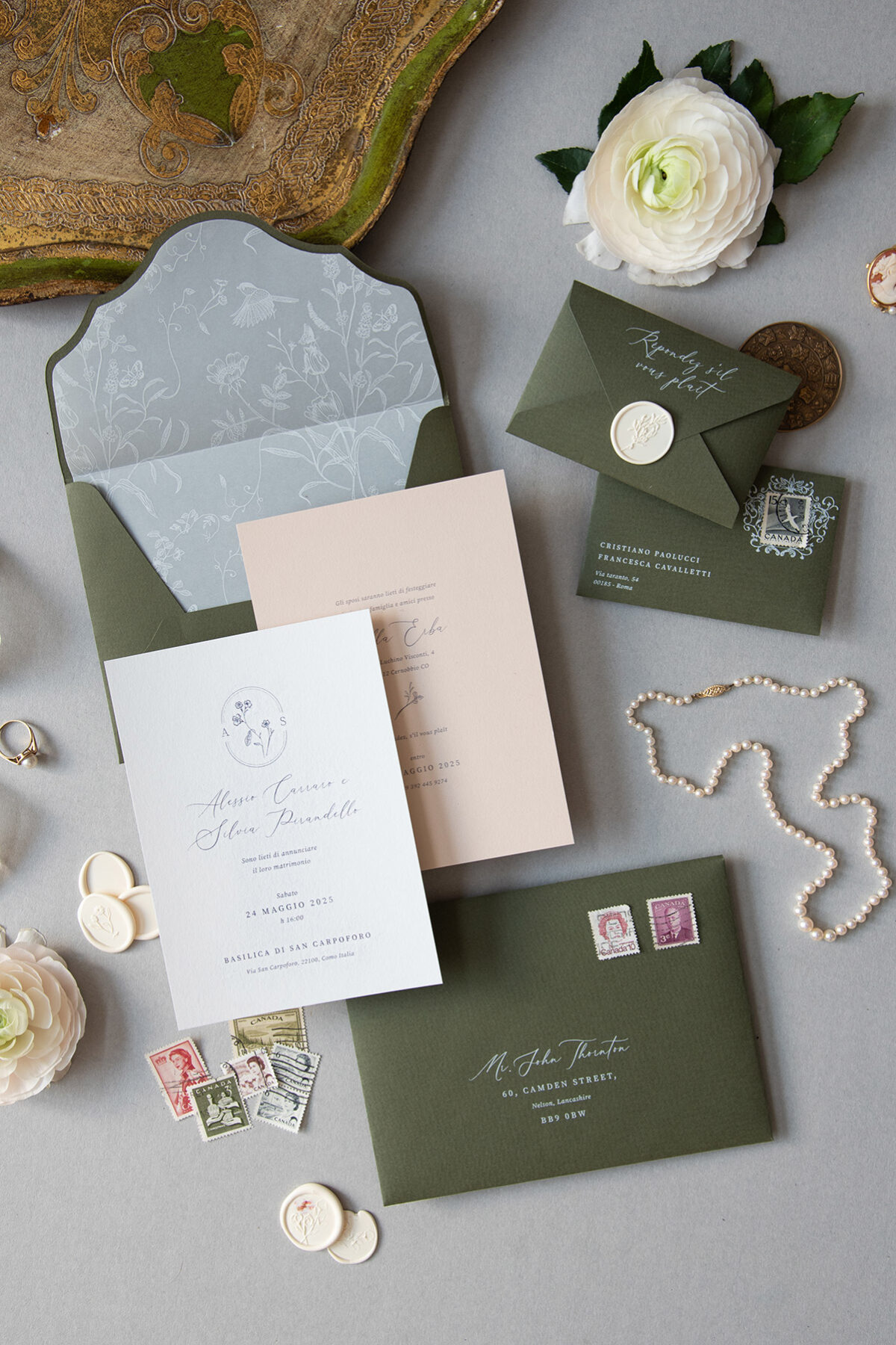 Partecipazione di matrimonio Primrose