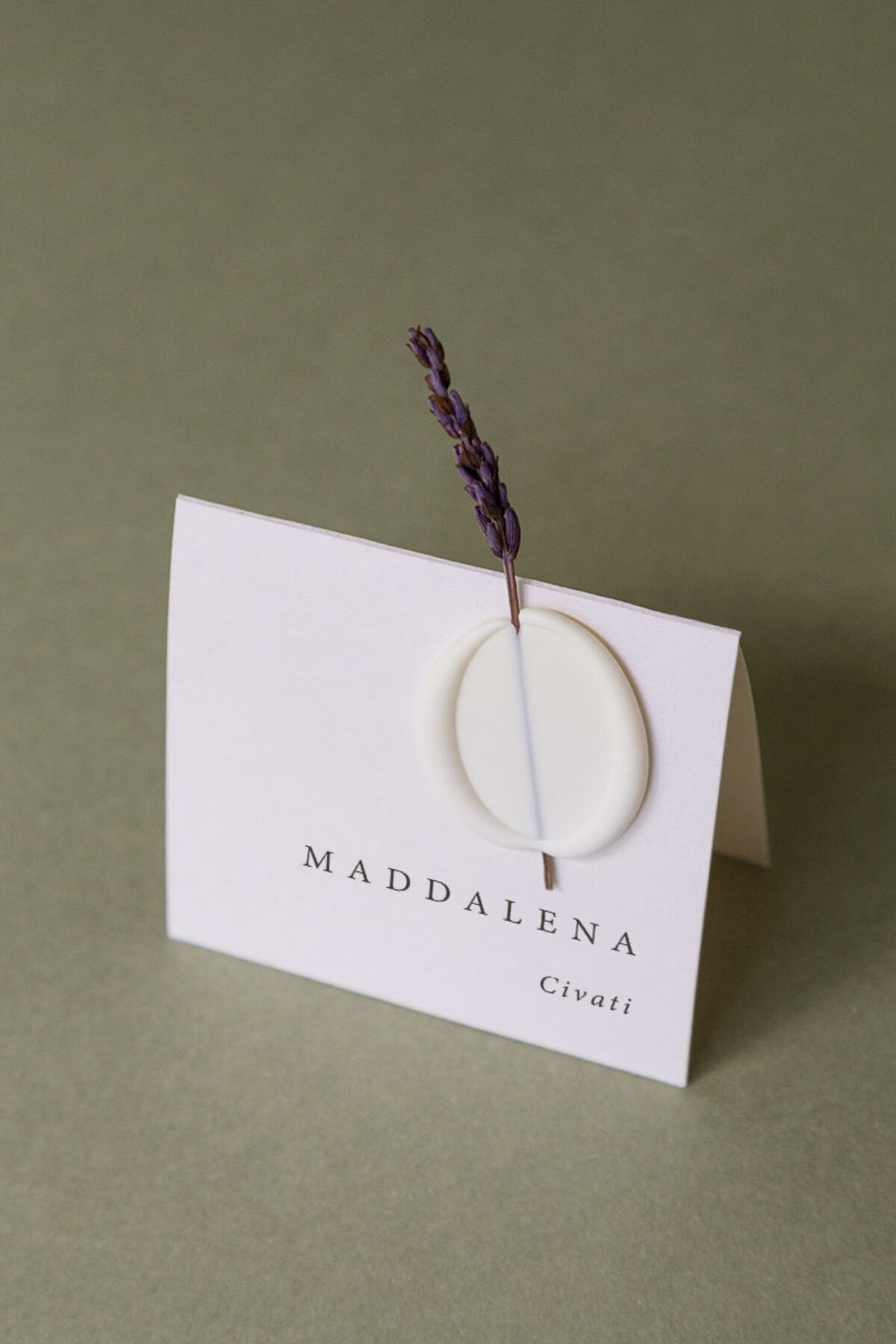 Segnaposto Cavaliere Fiore Stabilizzato Lavanda