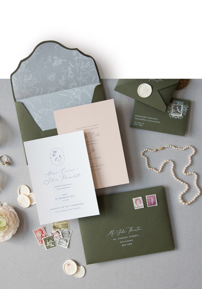 Partecipazione di matrimonio Primrose