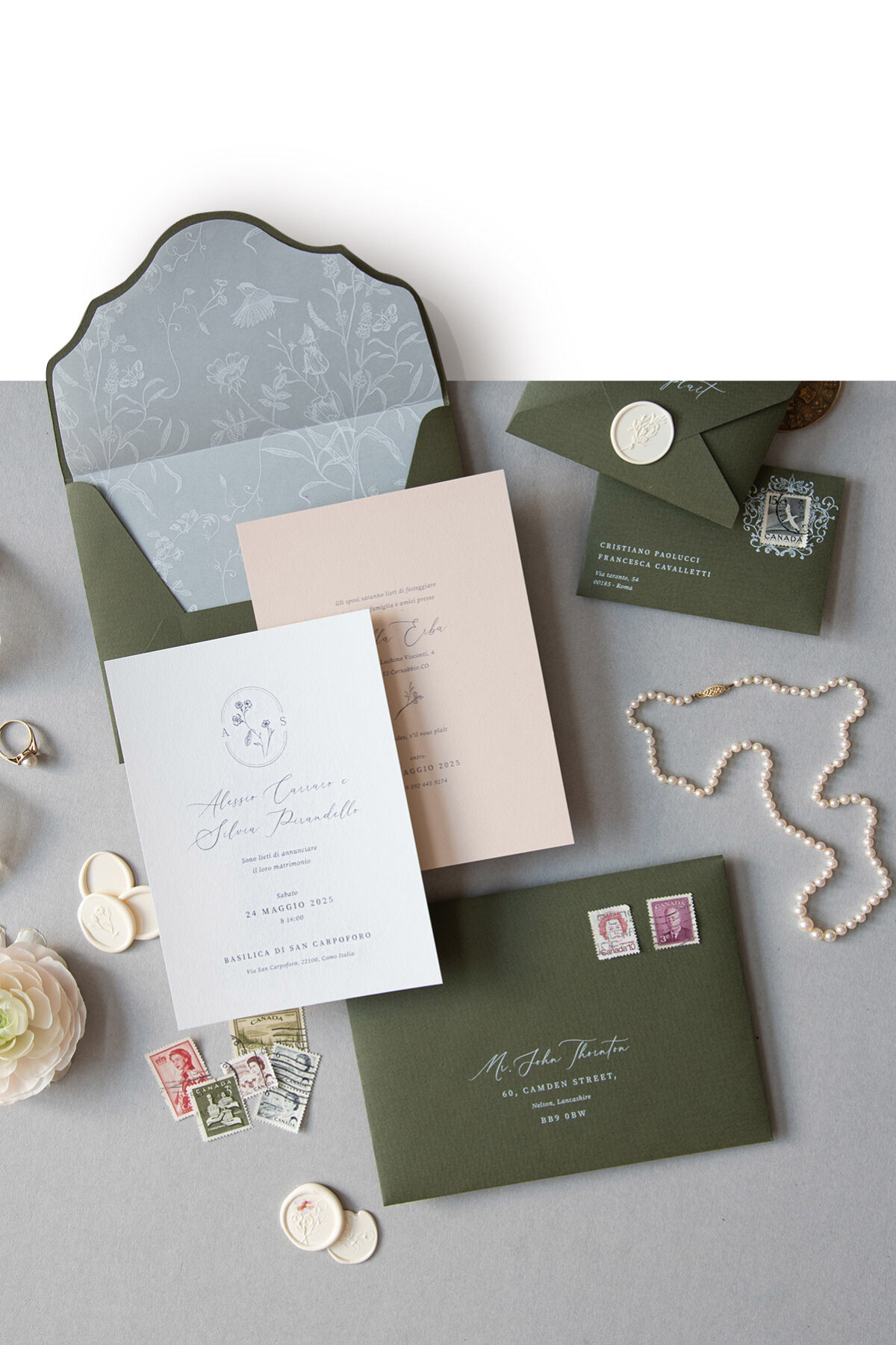 Partecipazione di matrimonio Primrose