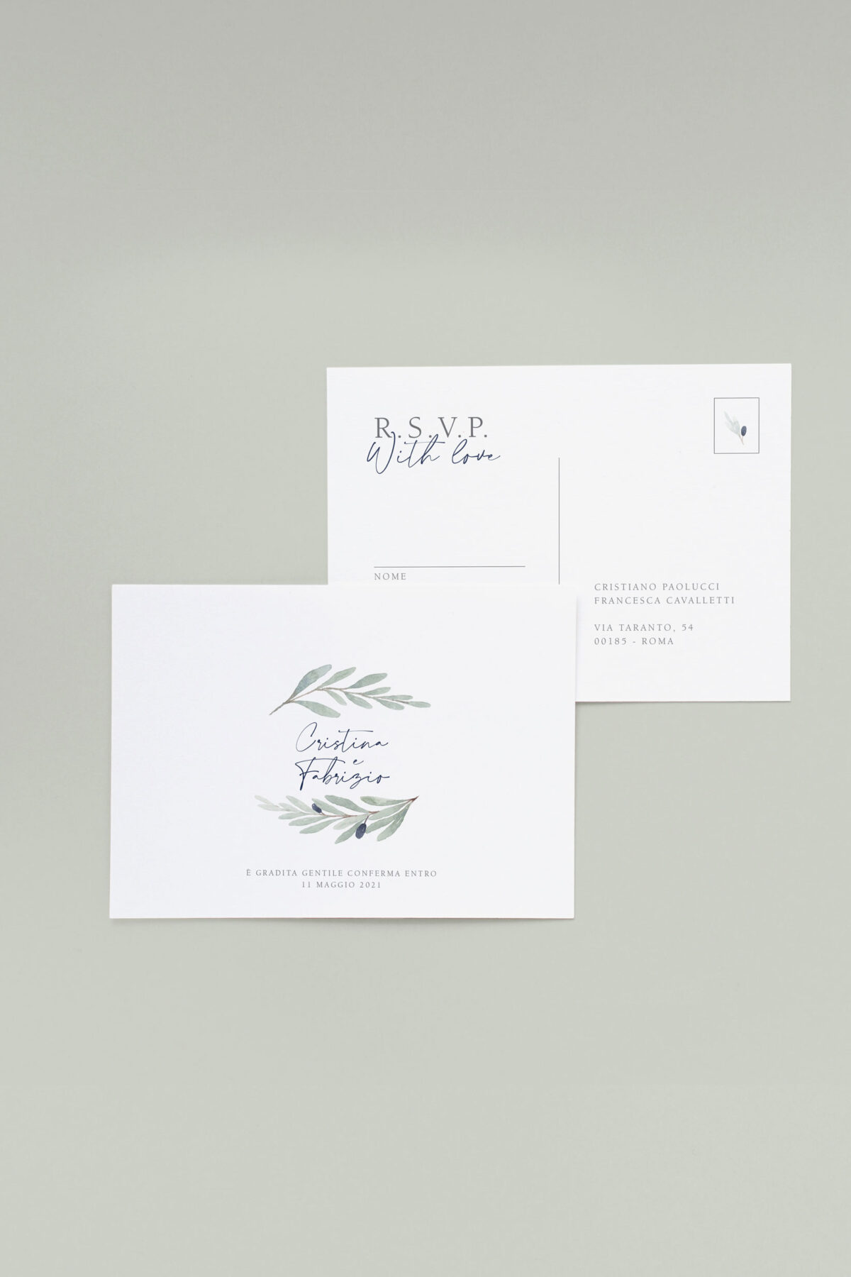 Rsvp Cartolina Ulivo