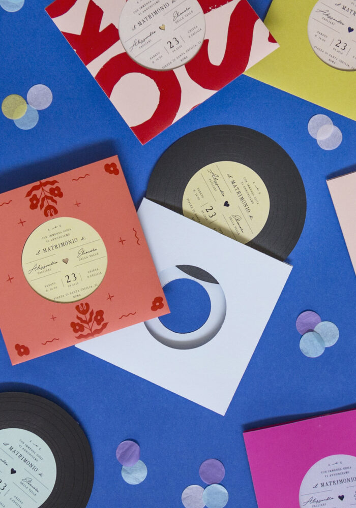 Partecipazioni Matrimonio Vinile Marry Me Elvis
