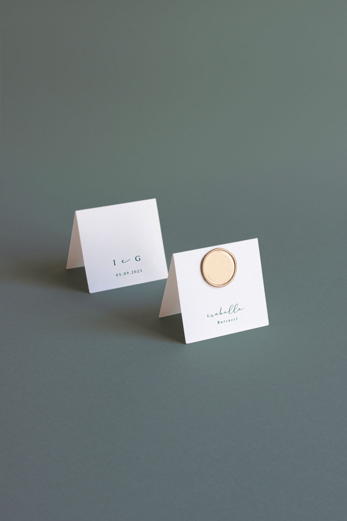 Segnaposto Cavaliere Con Ceralacca Wildflower Botanico